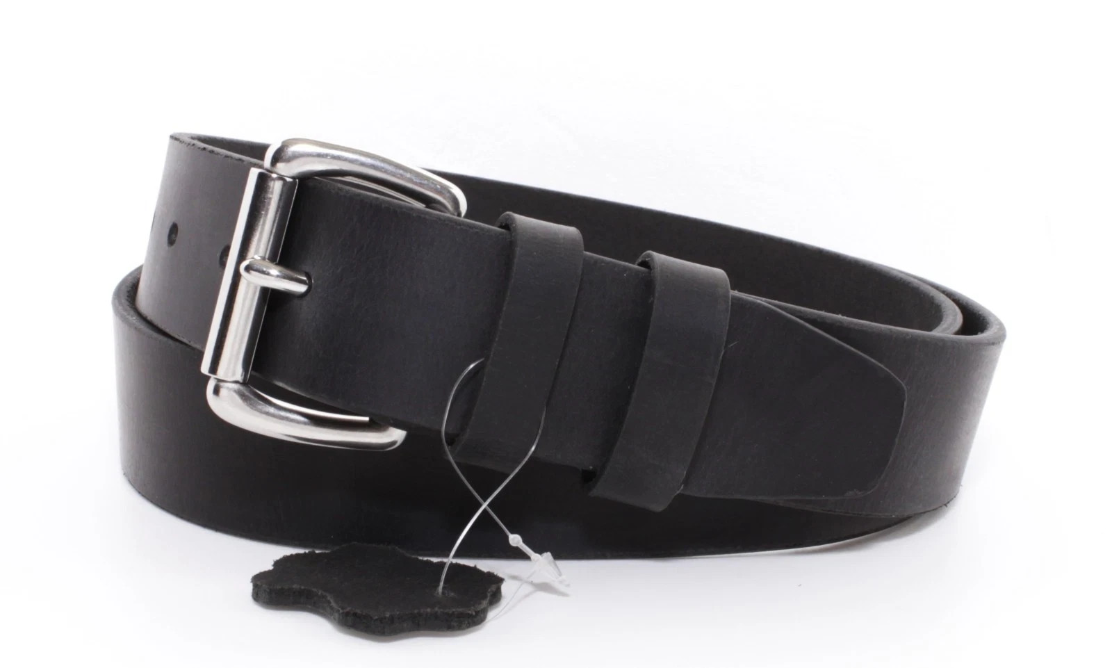 Men’s Genuine Buffalo FULL GRAIN Leather Belt 1.5” wide Amish Handmade in USA