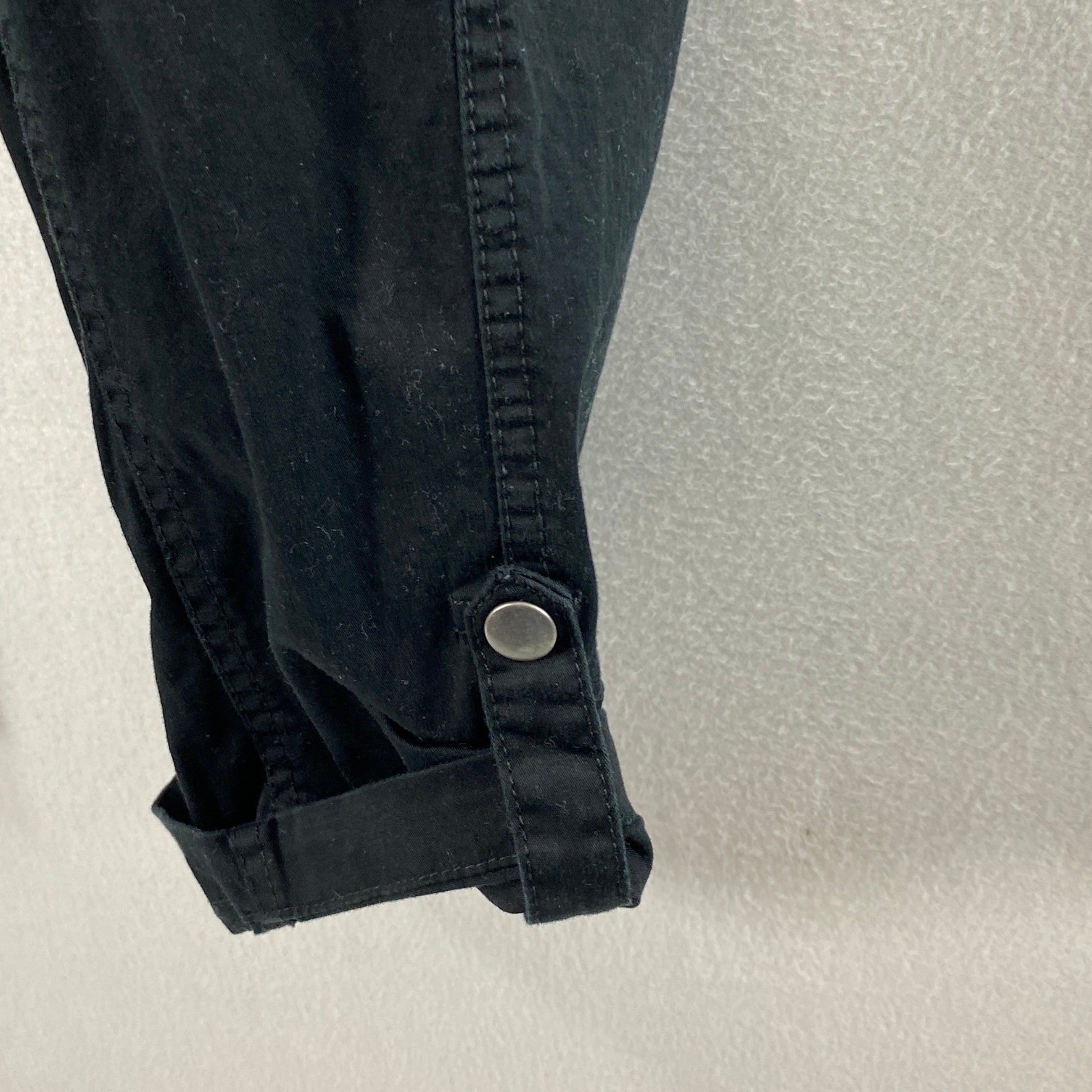EST. 1946 Cargo Capri Pants Womens 18W Black Classic Utility Cropped Stretch