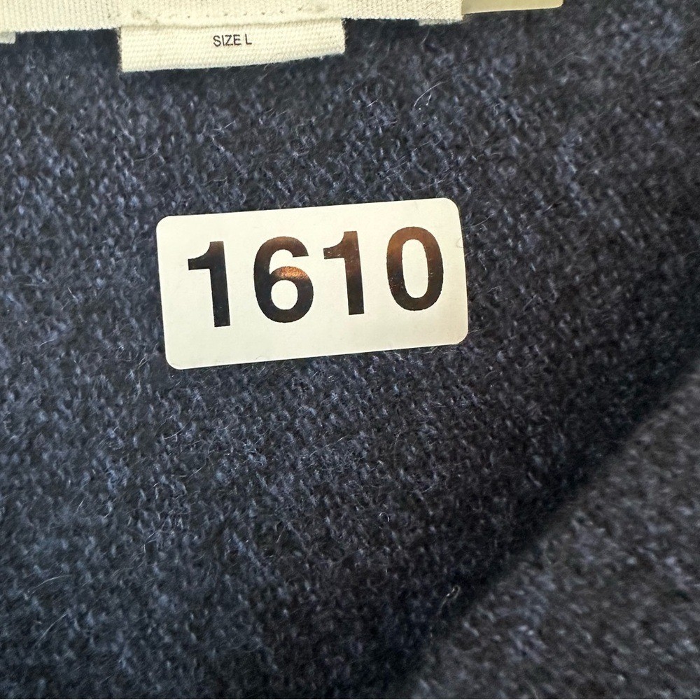 Charli Long Sleeve V Neck Cashmere Sweater Womens Large Blue