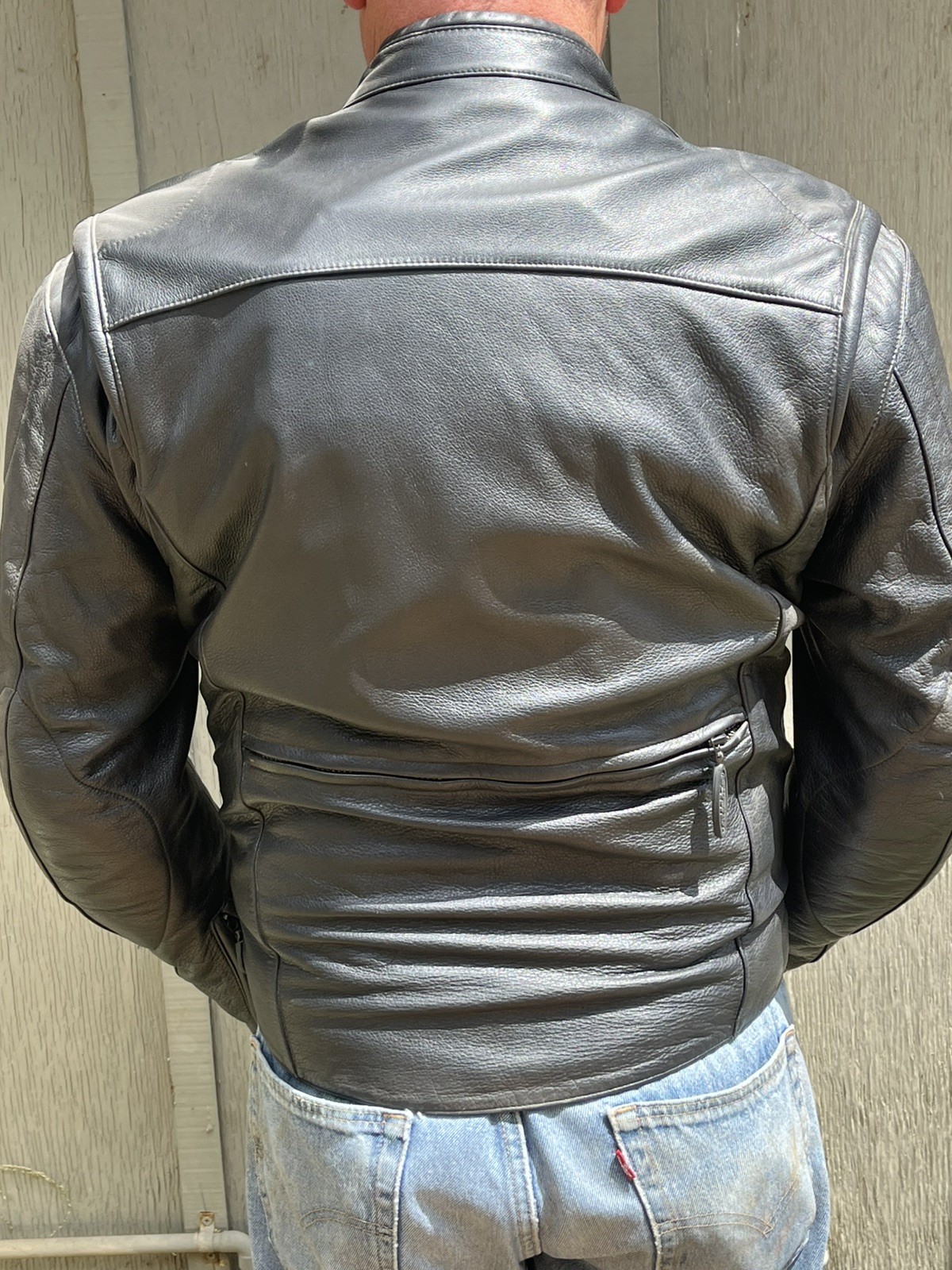 “03Harley Davidson FXRG Triple Vent System Leather Jacket w/Zip Out Liner Size S