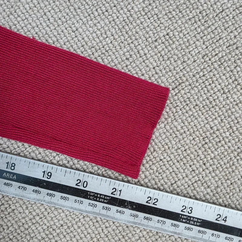 Long Tall Sally Magenta Ribbed V-Neck Sweater with Button Cuffs – Size S