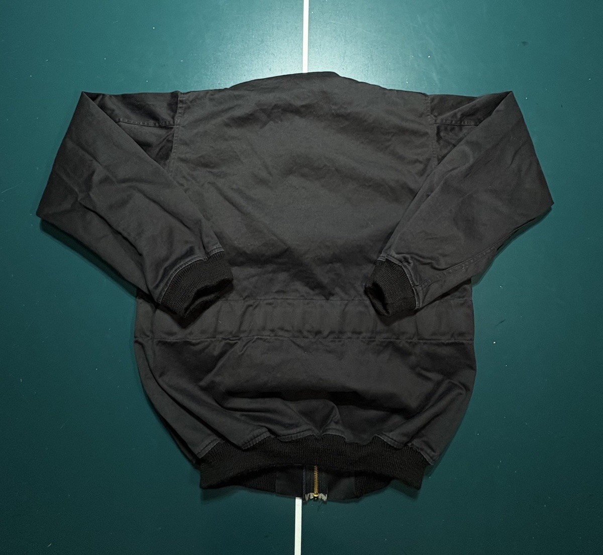 VTG 1991 French Police Dog Handler Bomber Jacket J. Veyrier Black 100L DMC Zip