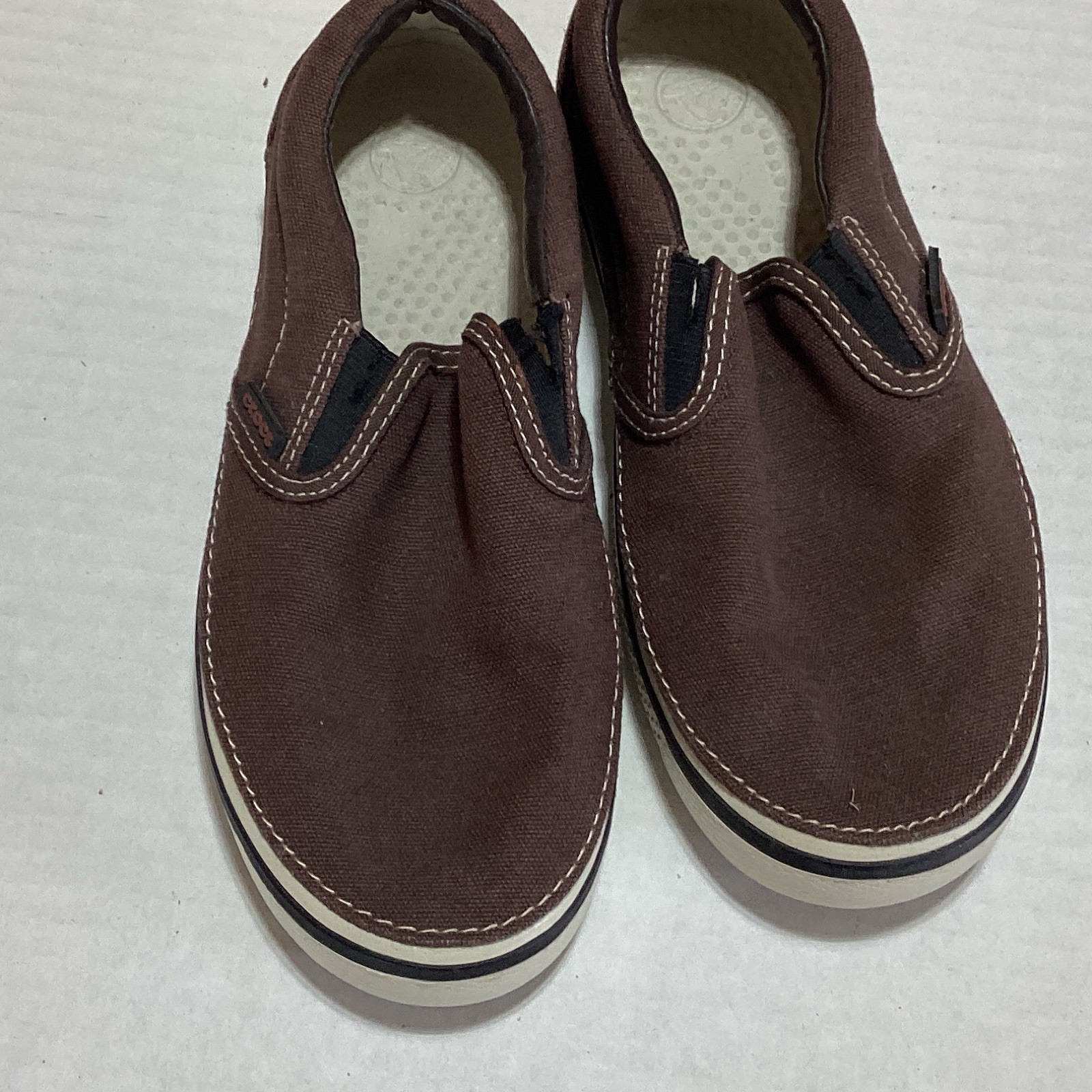 Crocs Men’s Brown Slip-On Casual Size M5 W7 J6