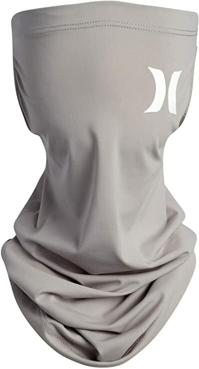 Hurley Multi-Functional Seamless Wear Gaiter Face Mask Scarf Beanie Gray – NEW!