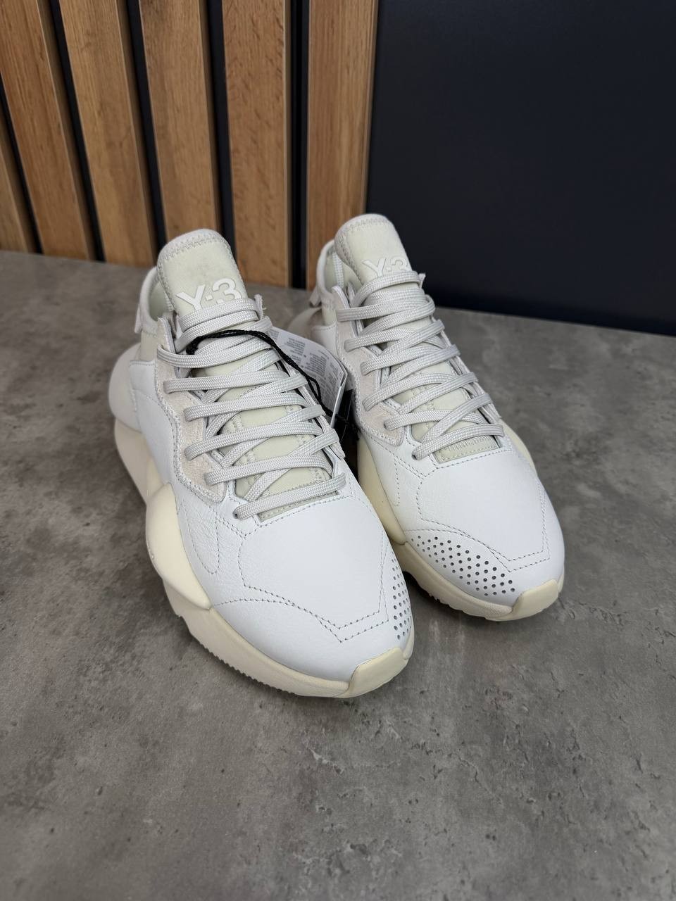 Y-3 Kaiwa JQ2454 Beige Sneakers Size 38 2/3