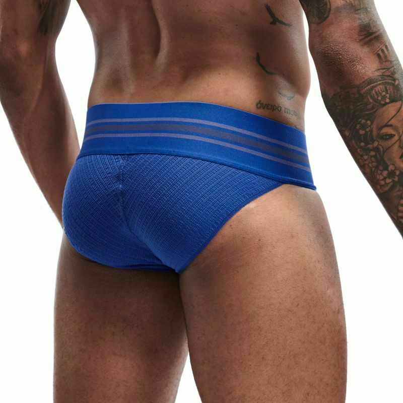 JOCKMAIL Mens Wide Belt Jockstrap Sexy Sports Cotton Briefs Thongs Underwear