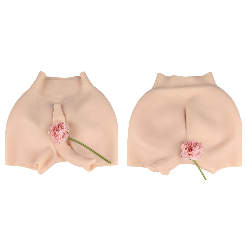 Silicone Panty Plump Hips Underwear Fake Vagina Pant Plump Buttocks Crossdresser
