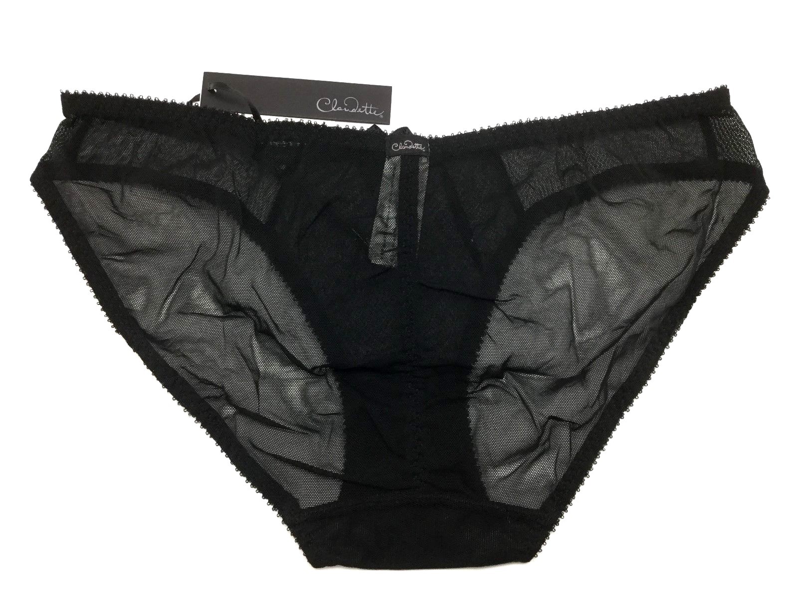 Love Claudette Brassiere Dessous Mesh Bikini Panty Brief Lingerie Panties Black