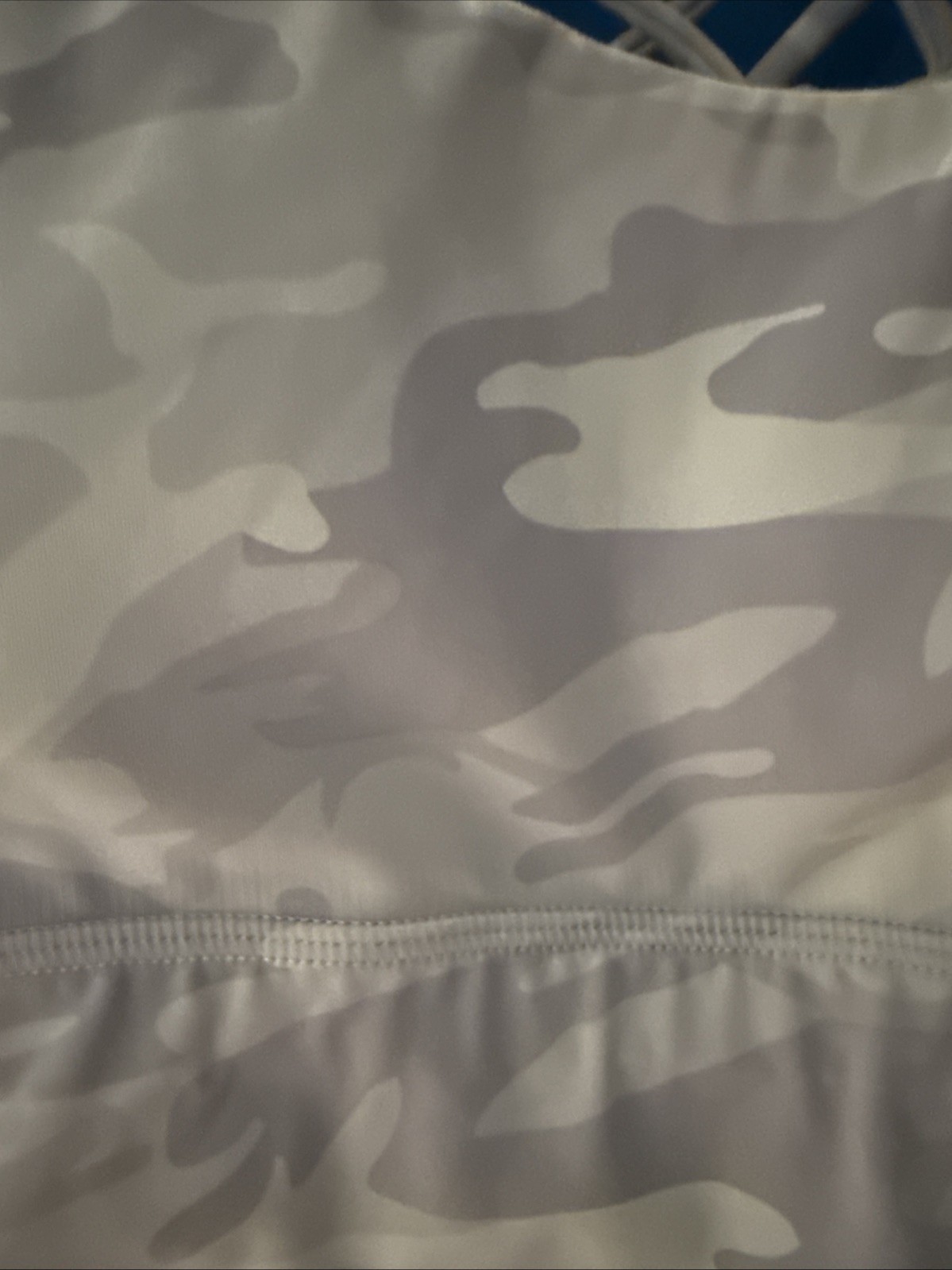 White Camo, Sports Bra, Barely Worn And Great For Working Out Exercise Size 8￼
