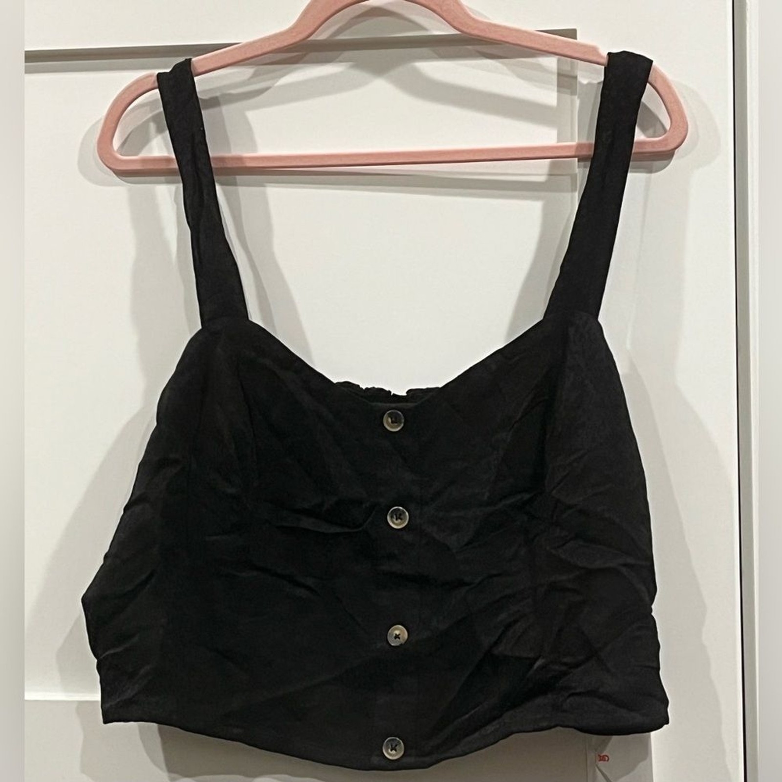 NWT Good American The Bustier Top in Black Jacquard Leopard Print – Size 1X / 5