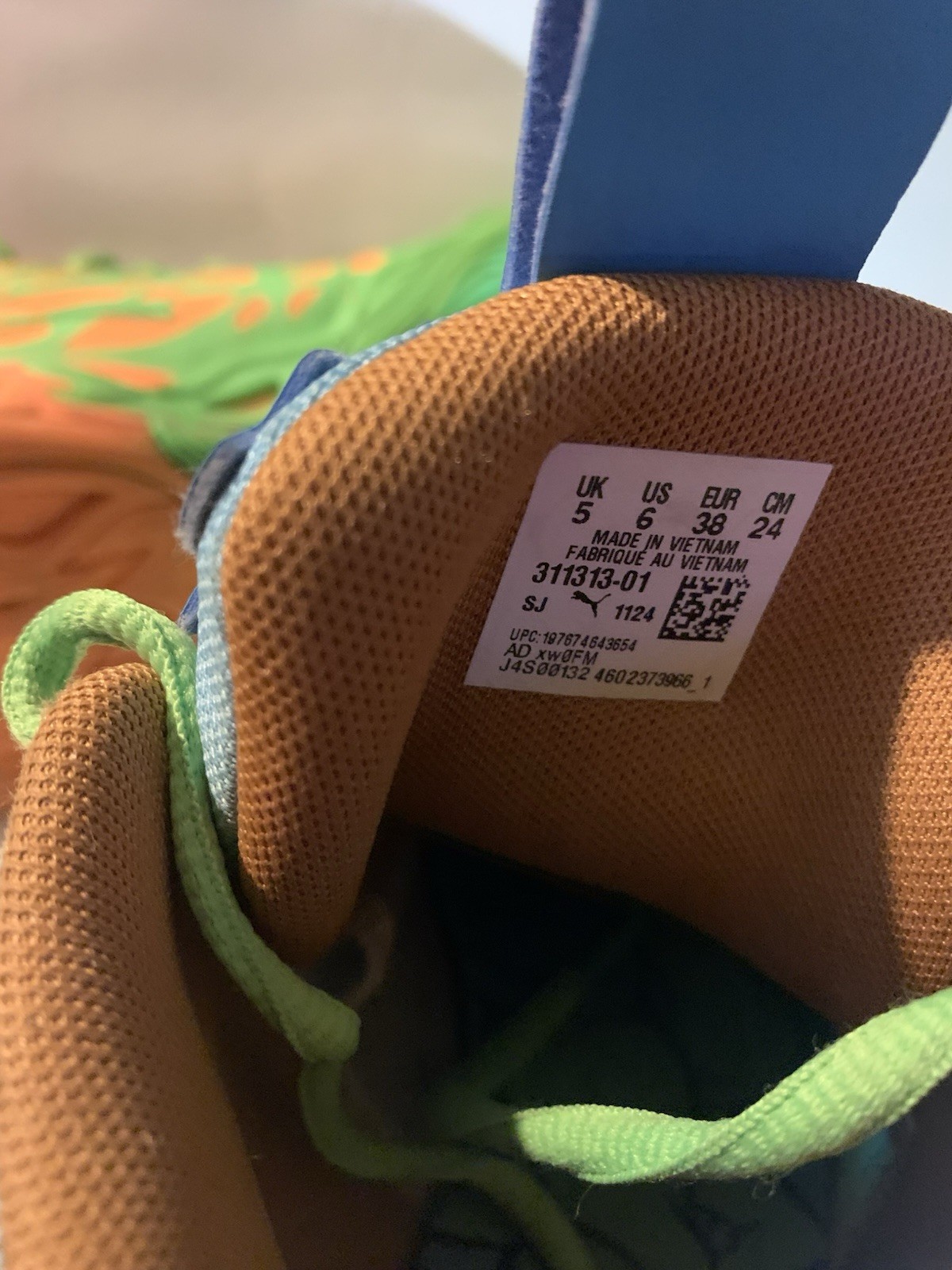 PUMA MB.03 TMNT M.E.L.O. Limited Edition Mid Top Sneakers Green 311313-01 Size 6
