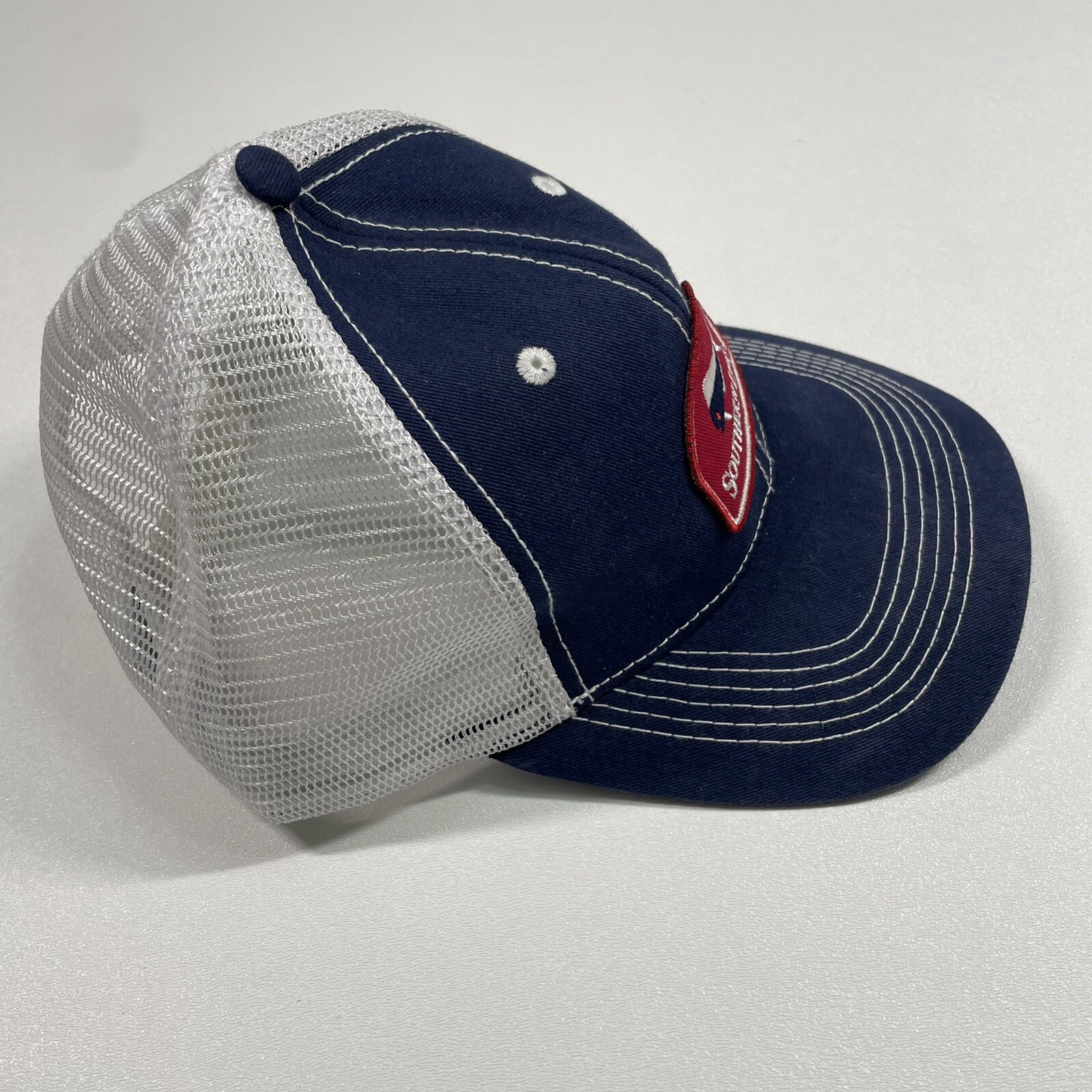 Southern Lure Trucker Hat Cap Men’s Navy Blue Mesh Snapback Fishing Outdoor