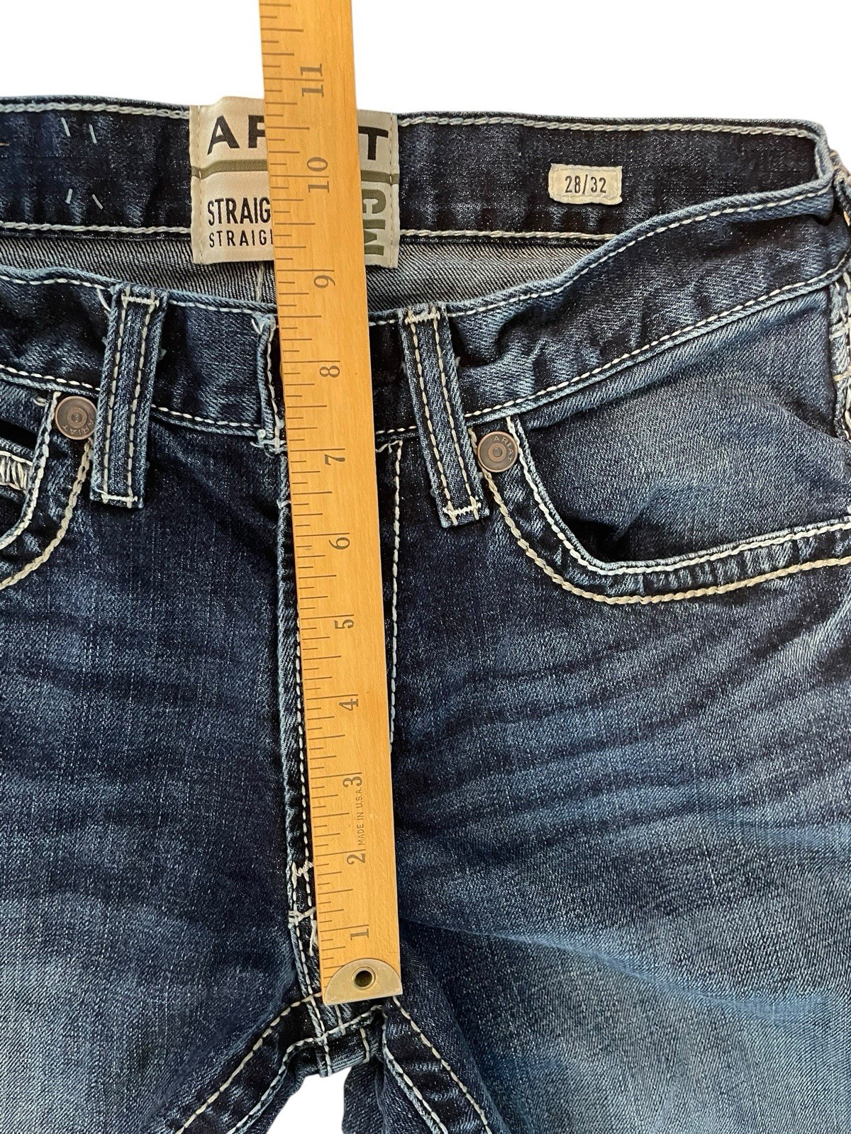 Ariat Men’s Blue Jean M5 Straight Fit Straight Leg Jeans 28X32 Gambler Model EUC