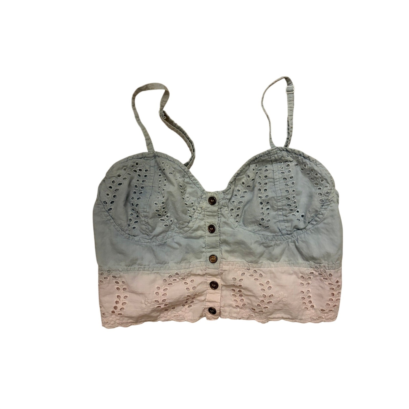 FUN & FLIRT Ombre Sphaghetti Strap Crop Top Size L