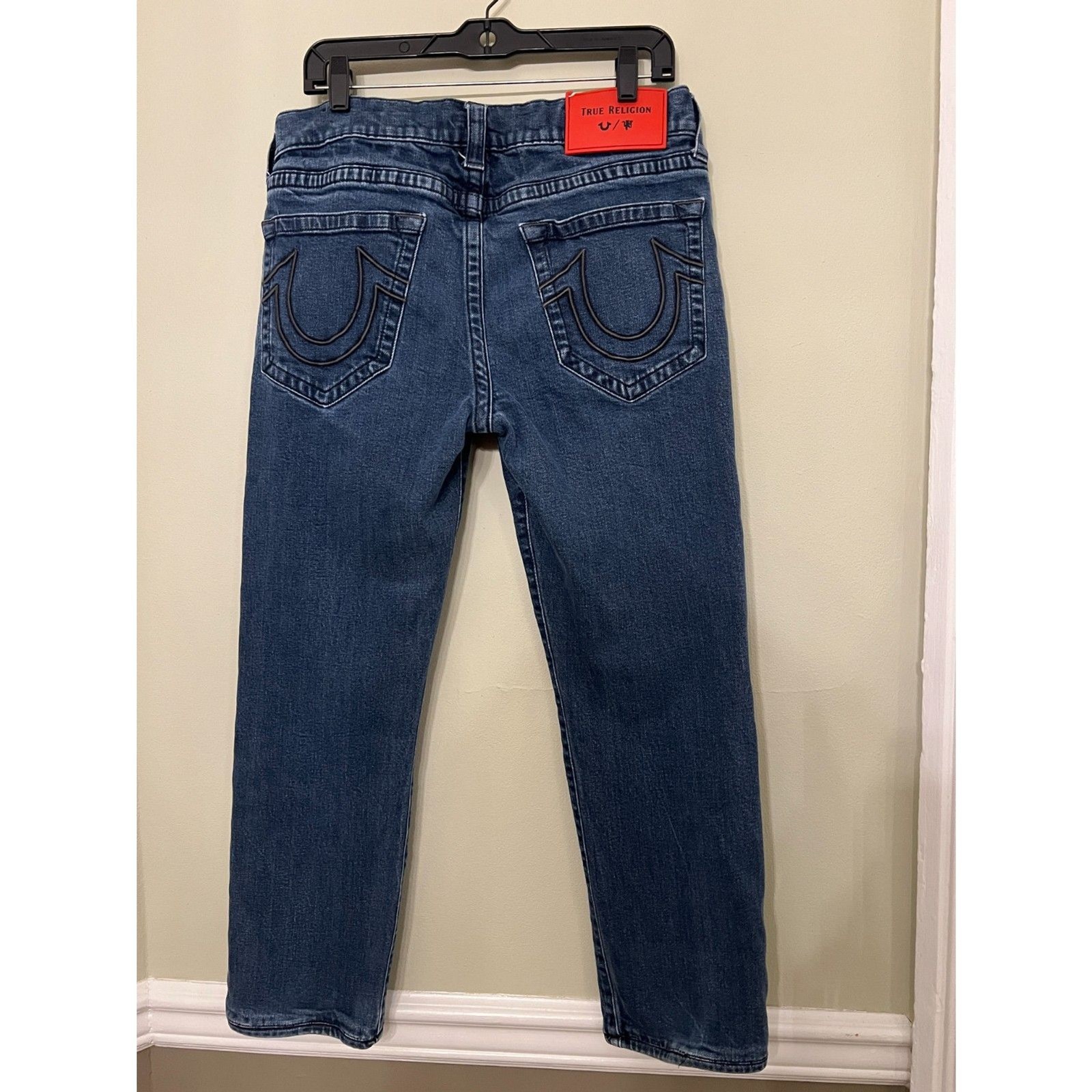 Mens True Religion Manchester United Geno Slim Jeans sz 33