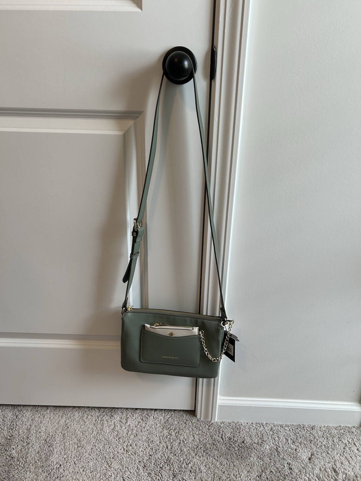 Nanette Lepore Pebbled ARTICHOKE (GREEN) Crossbody PURSE NEW WITH TAGS