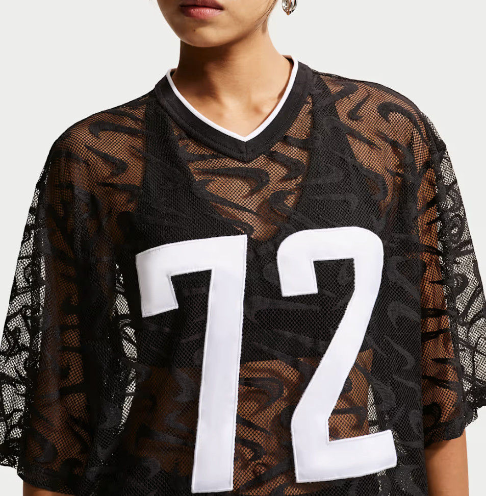 Nike Sportswear Chill Lace Oversized Jersey Women Casual Top AsiaFit IM8388-010