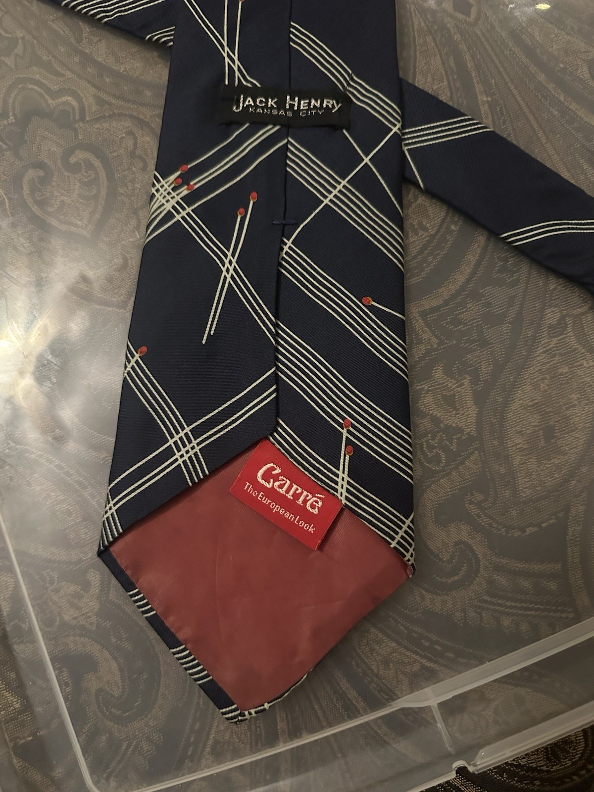 Jack Henry Kansas City Carré European Look Men’s Necktie