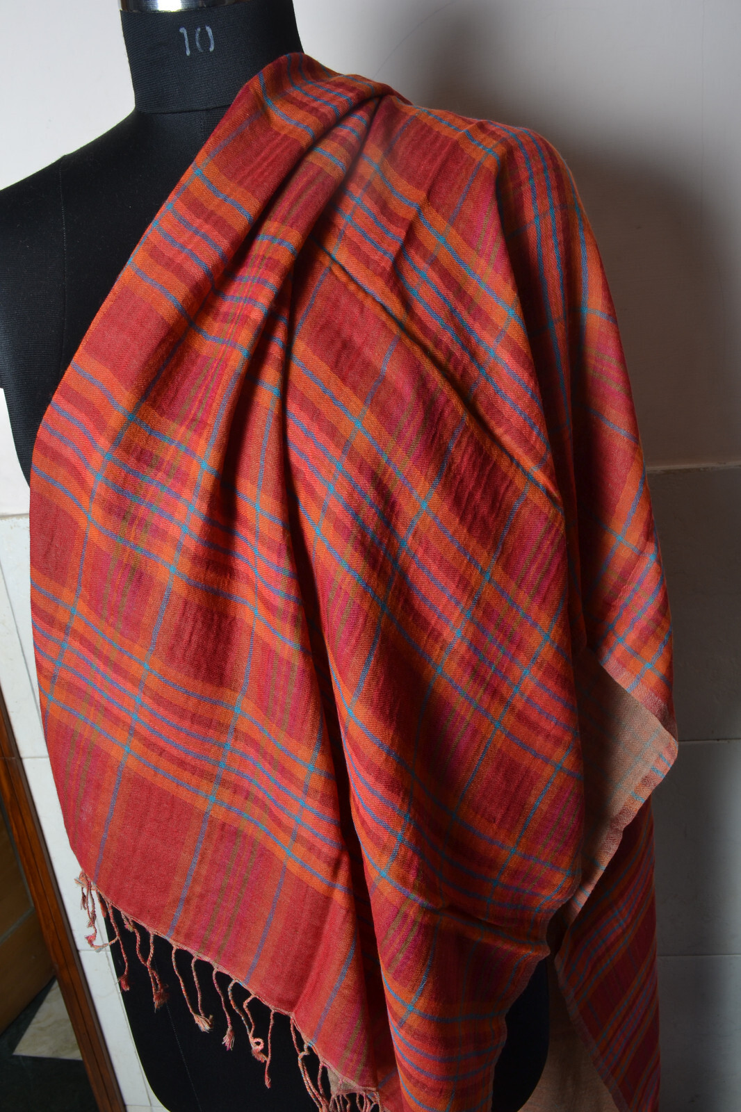 SOBRE DESIGNER PLAID CHECK 100% CASHMERE PASHMINA SHAWL/WRAP : 7 DESIGN CHOIC