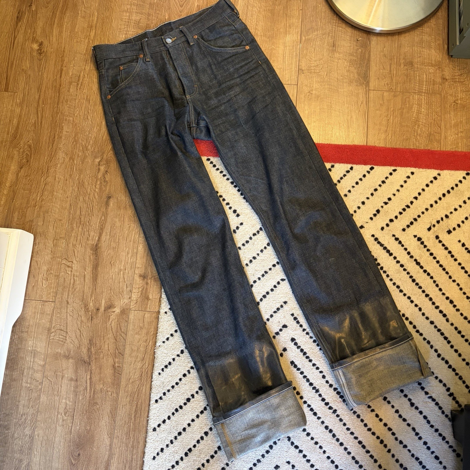 Maison Margiela Selvedge Mid-rise Turn-up Jeans Size W28