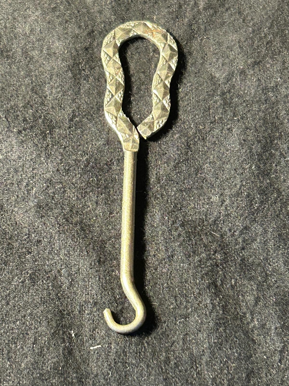 Vintage Boot/Shoe Button Hook Welford Shoe Store Chariton, Iowa Advertising