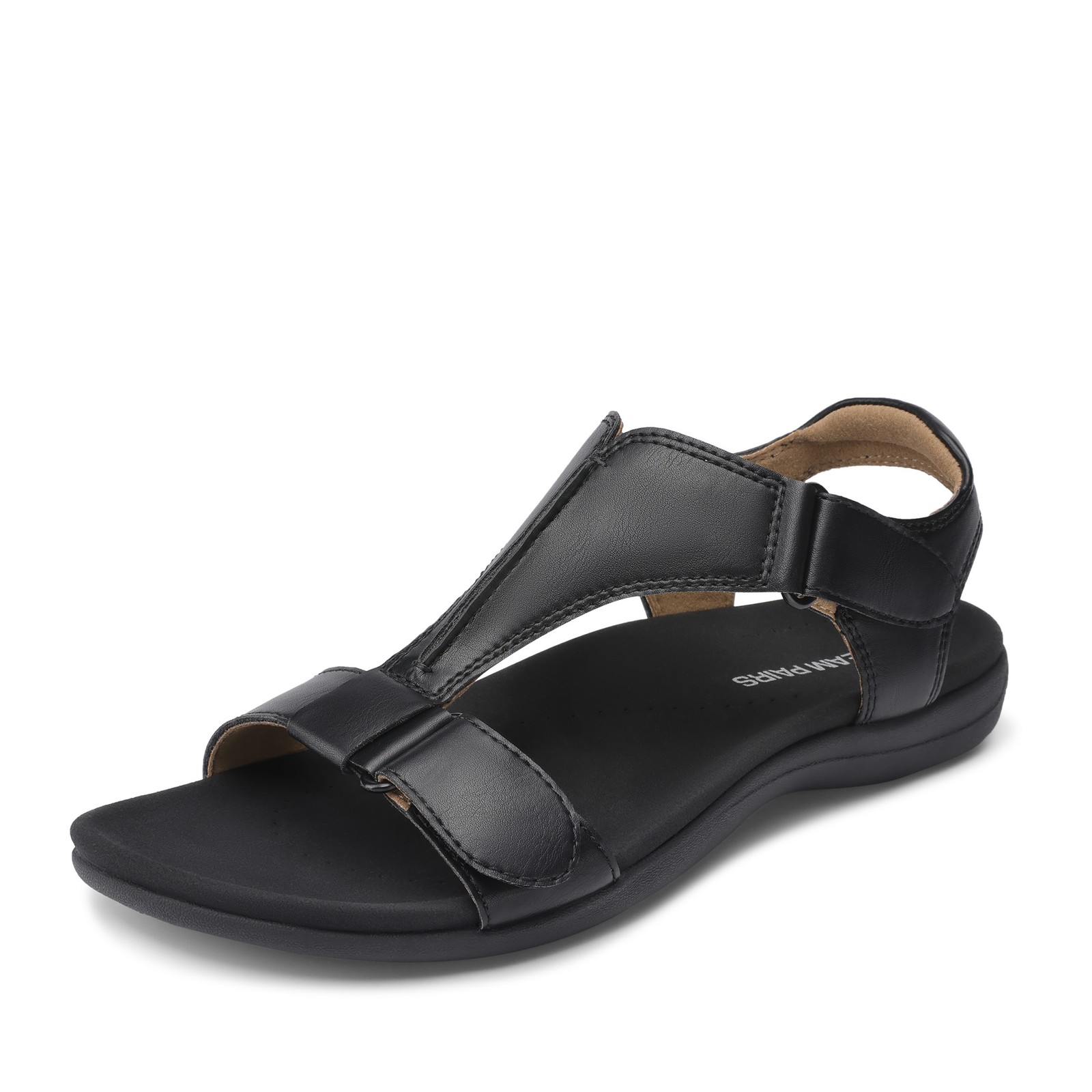 Women Arch Support T-Strap Orthopedic Flat Sandals Summer Beach Walking Sandals~