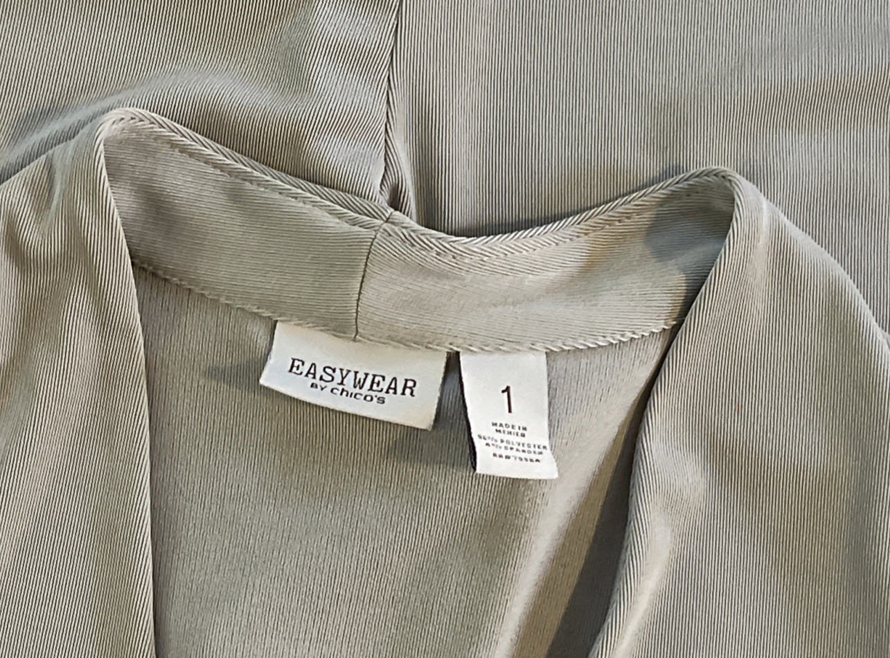 Lounge Set Womens Athleisure Minimalist Quiet Luxury SZ 1 Short Chicos Khaki M 8
