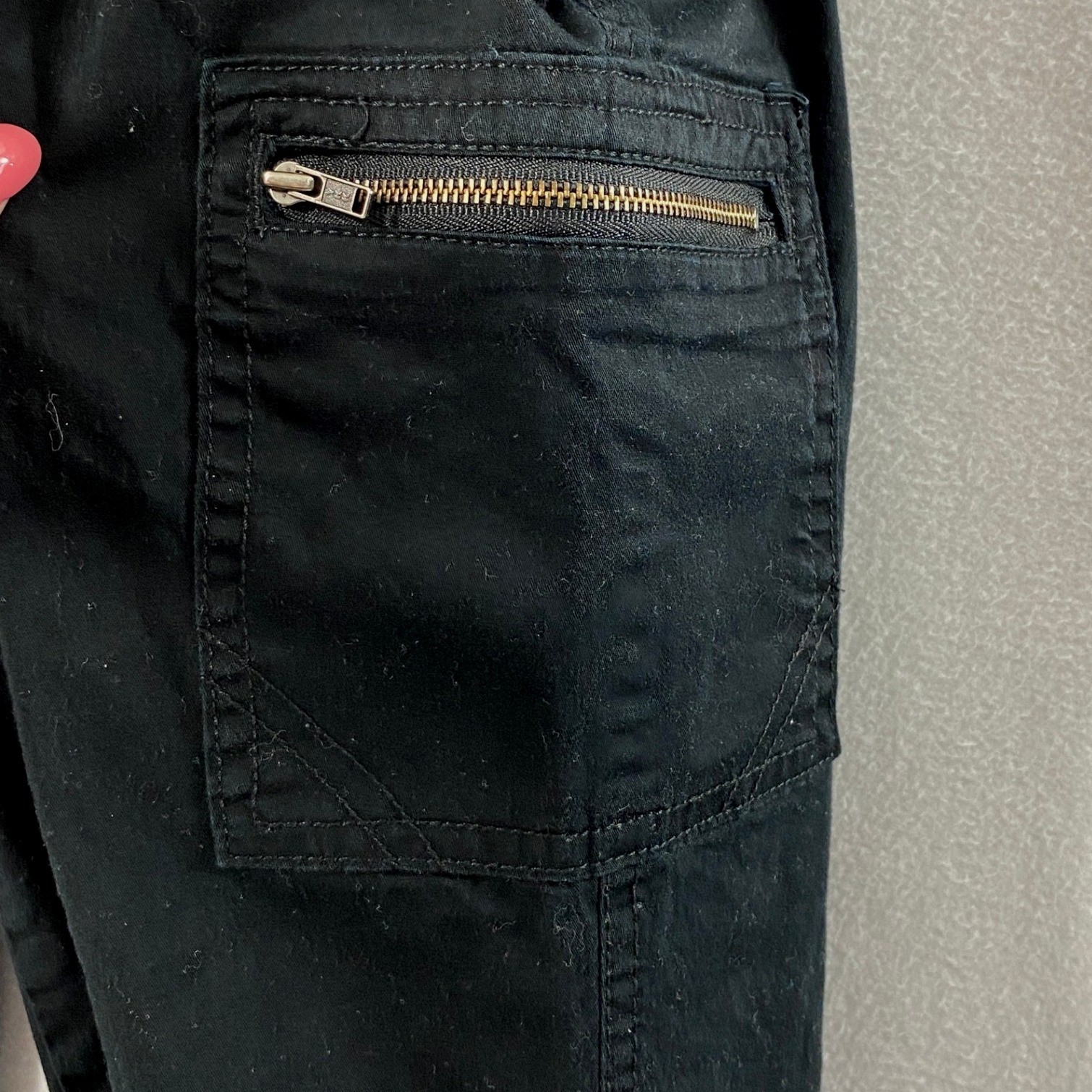 EST. 1946 Cargo Capri Pants Womens 18W Black Classic Utility Cropped Stretch