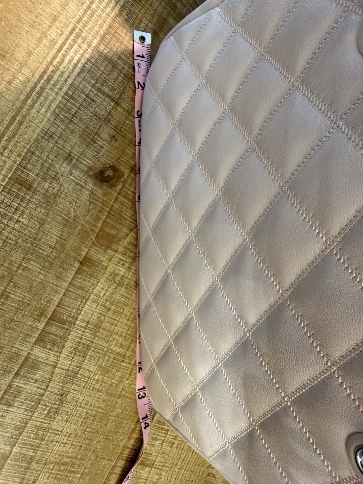 Tory Burch Quilted Leather Willow Tote in Blush Pink