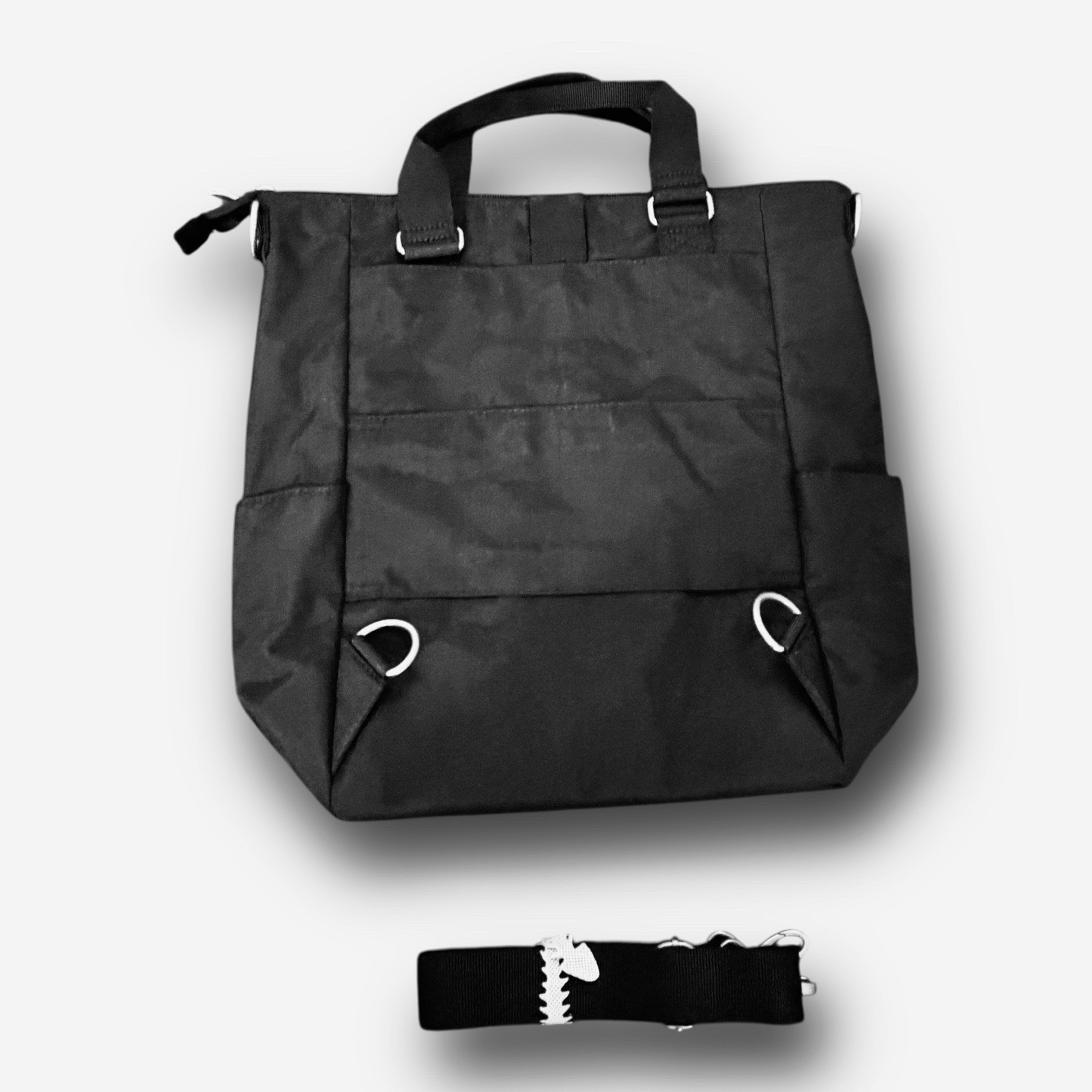 BAGGALLINI All Set 3 in 1 Tote Backpack Sling Bag RFID Black