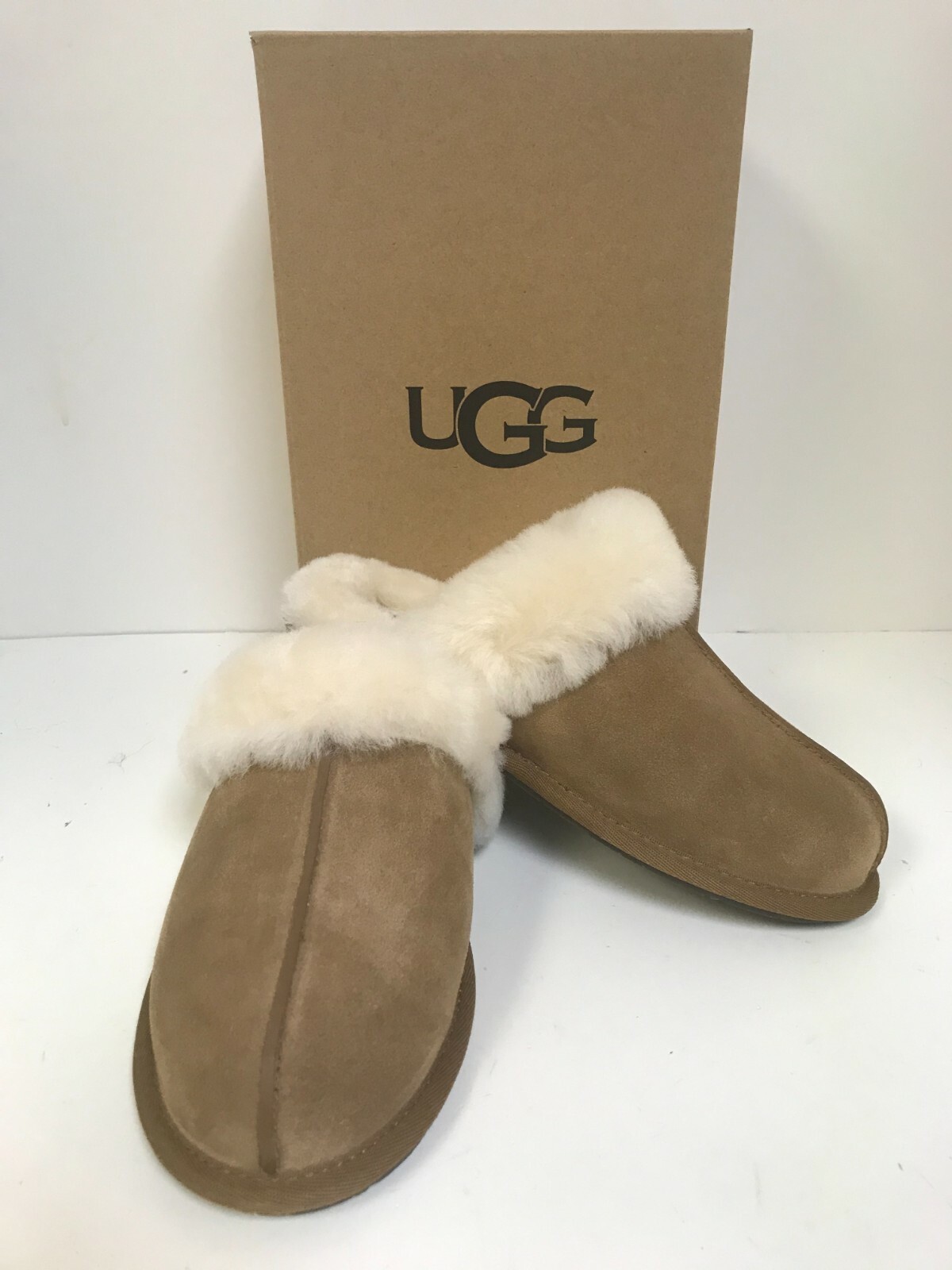 UGG Scuffette II Chestnut Suede Slippers