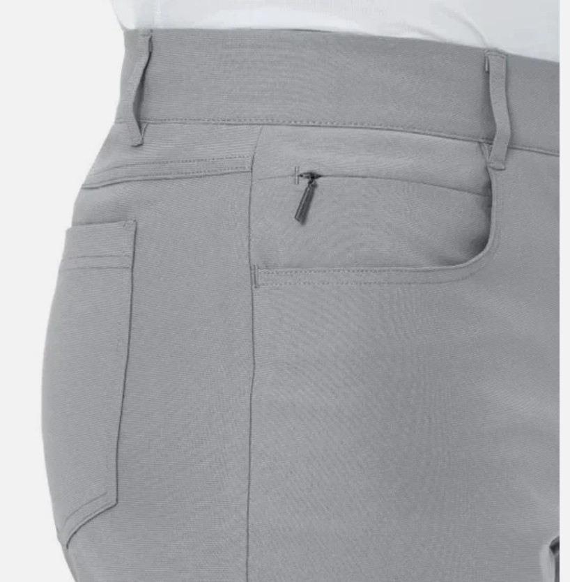 Modern Ambition Men’s 5-Pocket Pant Moisture Wicking Fabric Gray Size 30×32