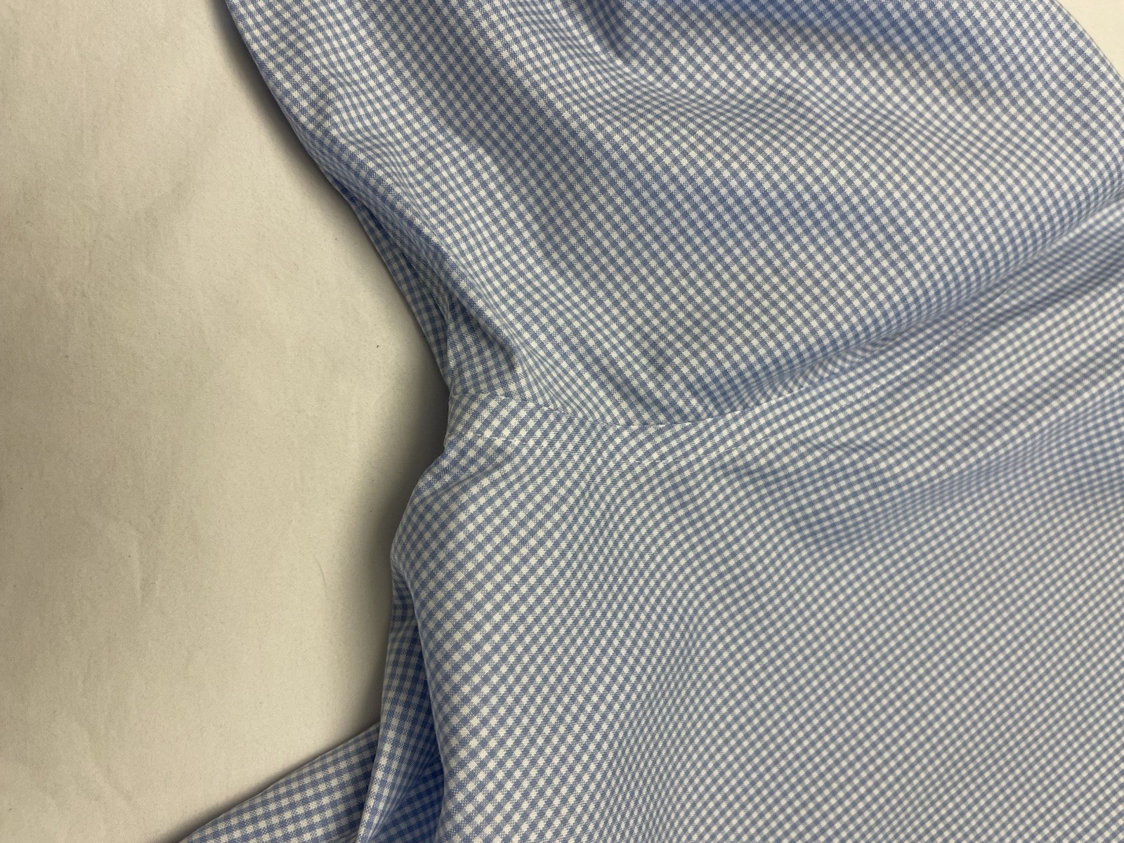 Brooks Brothers Crisp Regular Non-iron Stretch 16 1/2 34 Blue Gingham