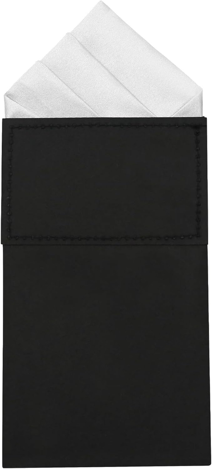 Mens Pre-Folded Pocket Squares on Card Pocket Handkerchief for Suit Accessories