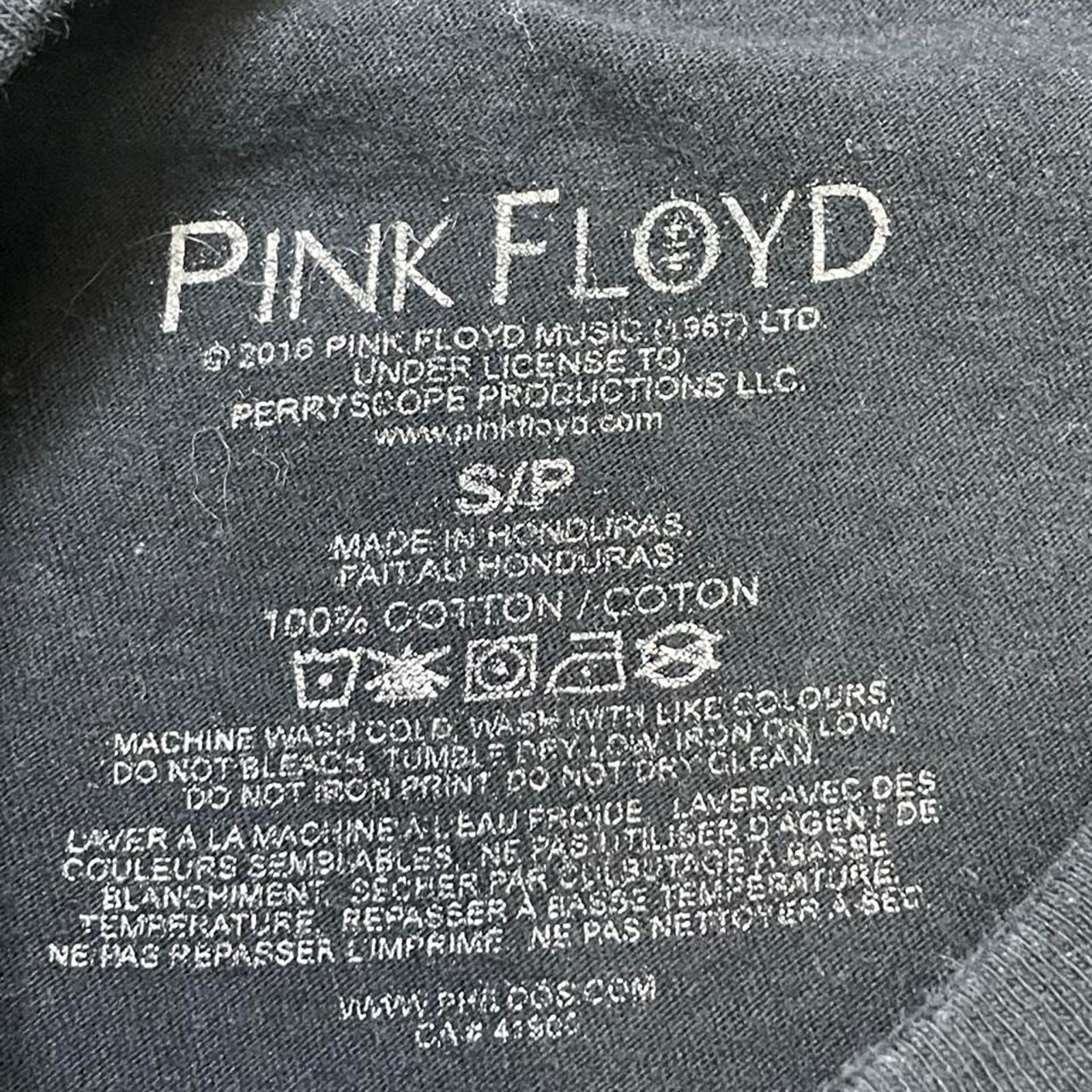 Pink Floyd The Dark Side Of The Moon Graphic Tee Shirt Black Small