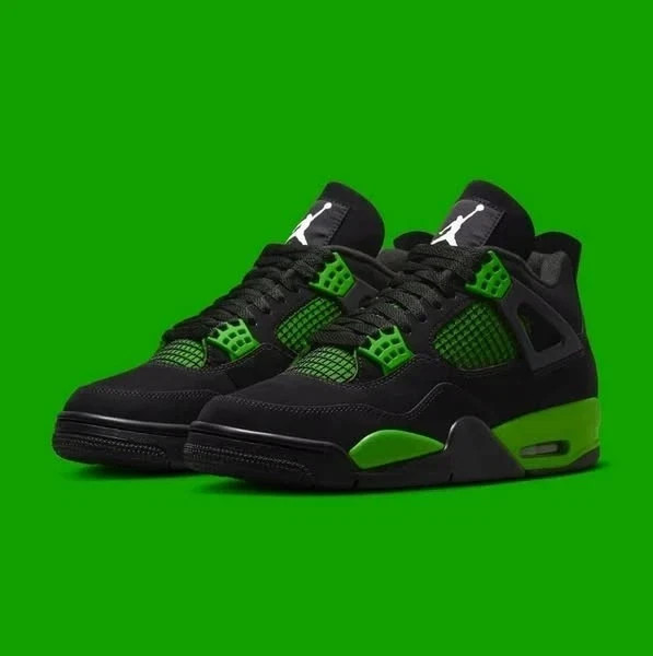 Men – Jordan 4 Green Thunder Size US 7-12