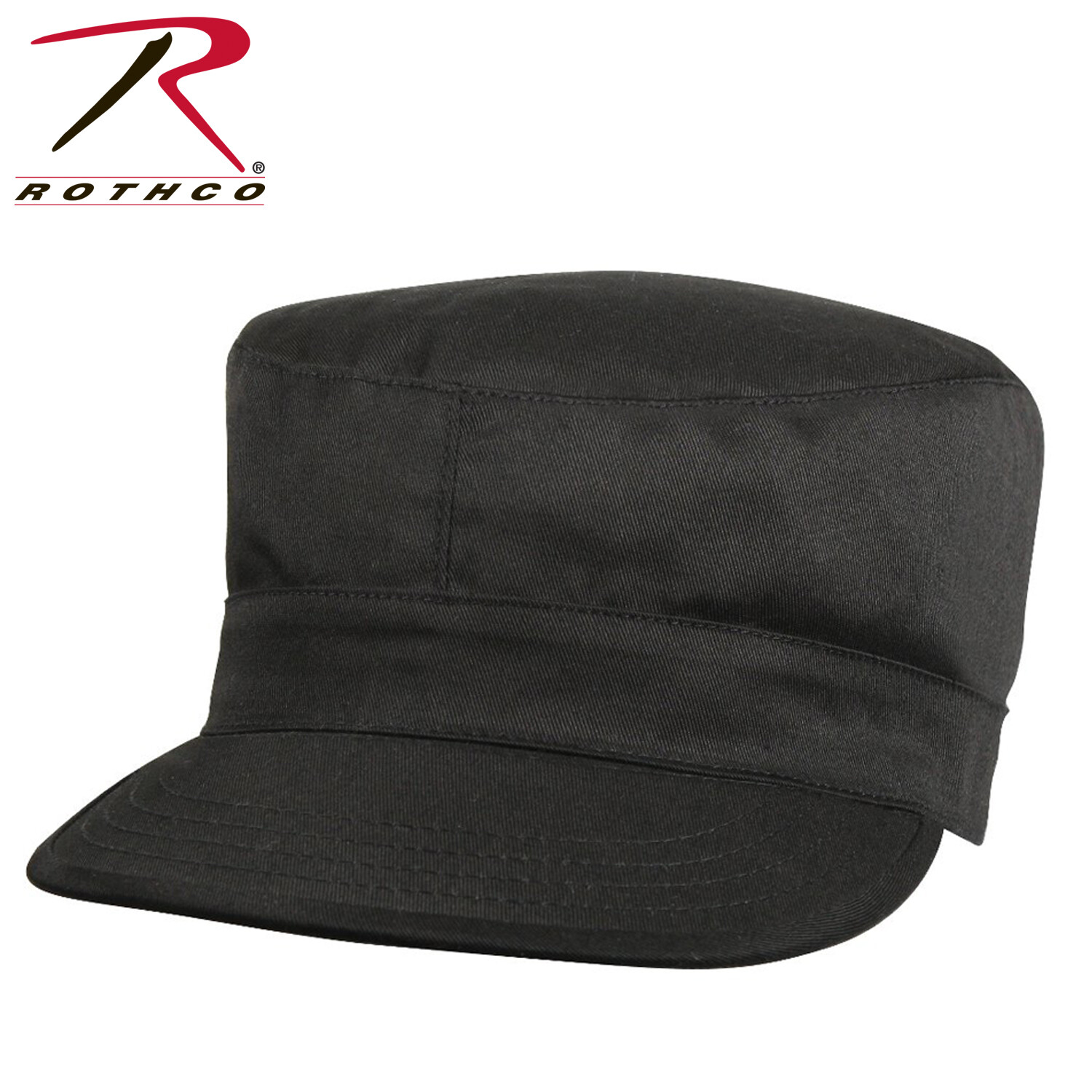 Black rothco 9340 Poly/Cotton Army Cap Fatigue Hat Patrol Cap XS S M L XL 2X
