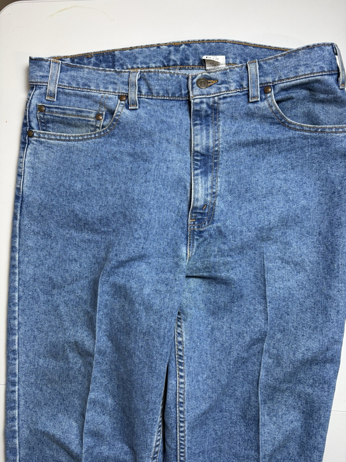 Levi’s 540 Brown Tab Vintage Blue Jeans Men’s Denim Flex Size 36 X 30