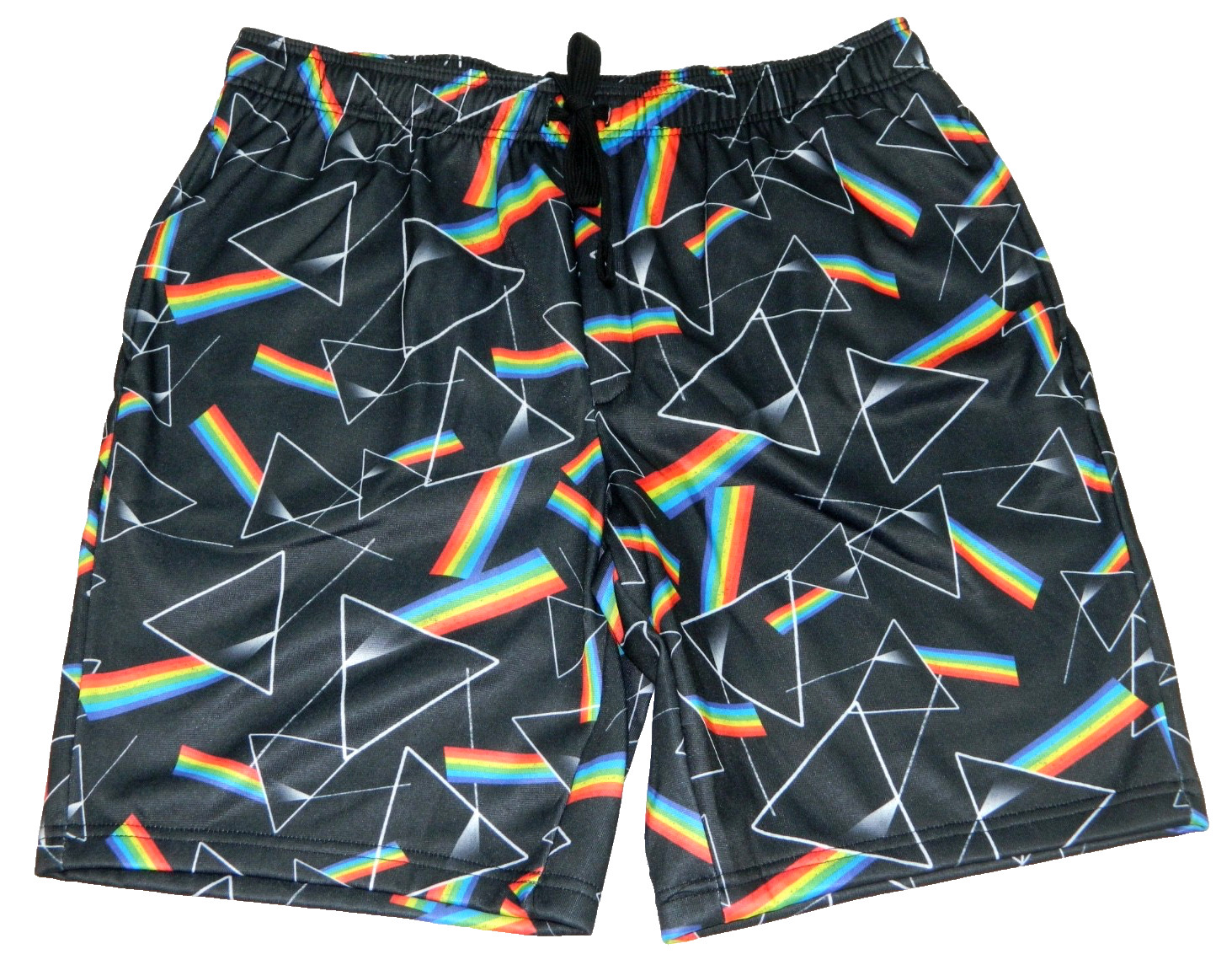 Pink Floyd Dark Side of the Moon Sleep Shorts NEW Tag L measured Size 34
