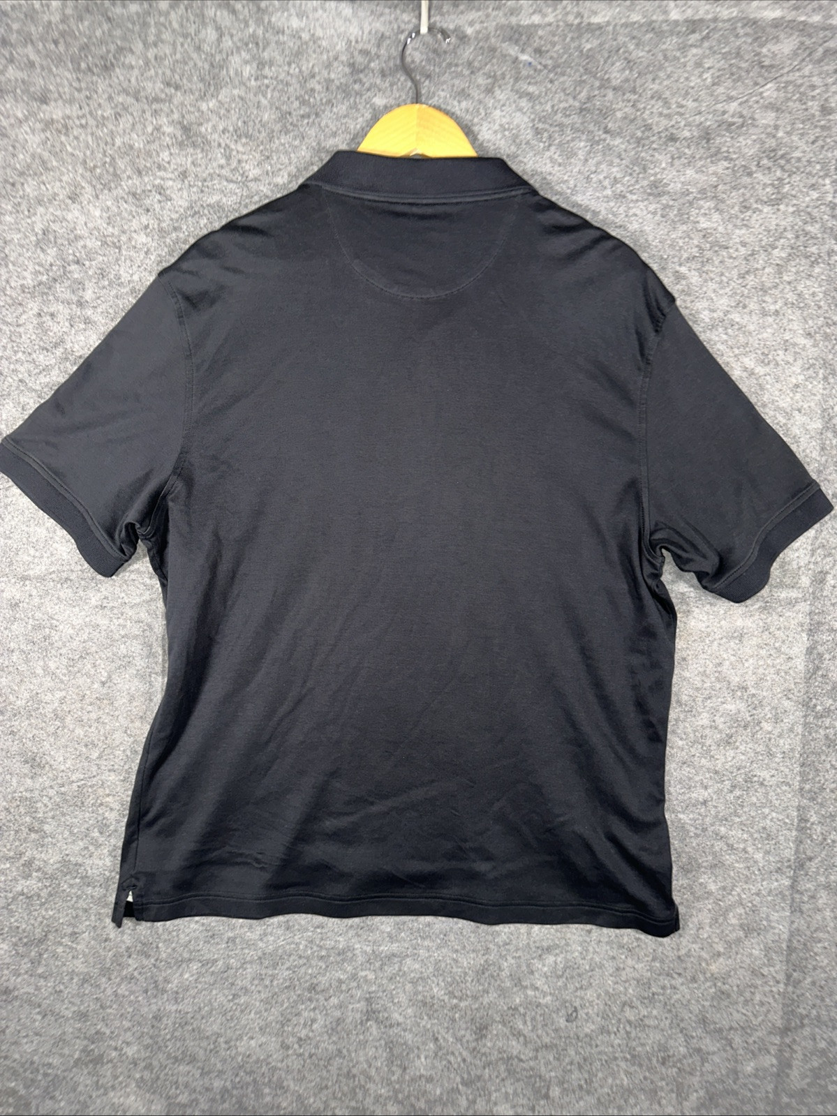UNTUCKit Shirt Men’s X-Large Black Damaschino Polo Straight Hem 100% Cotton