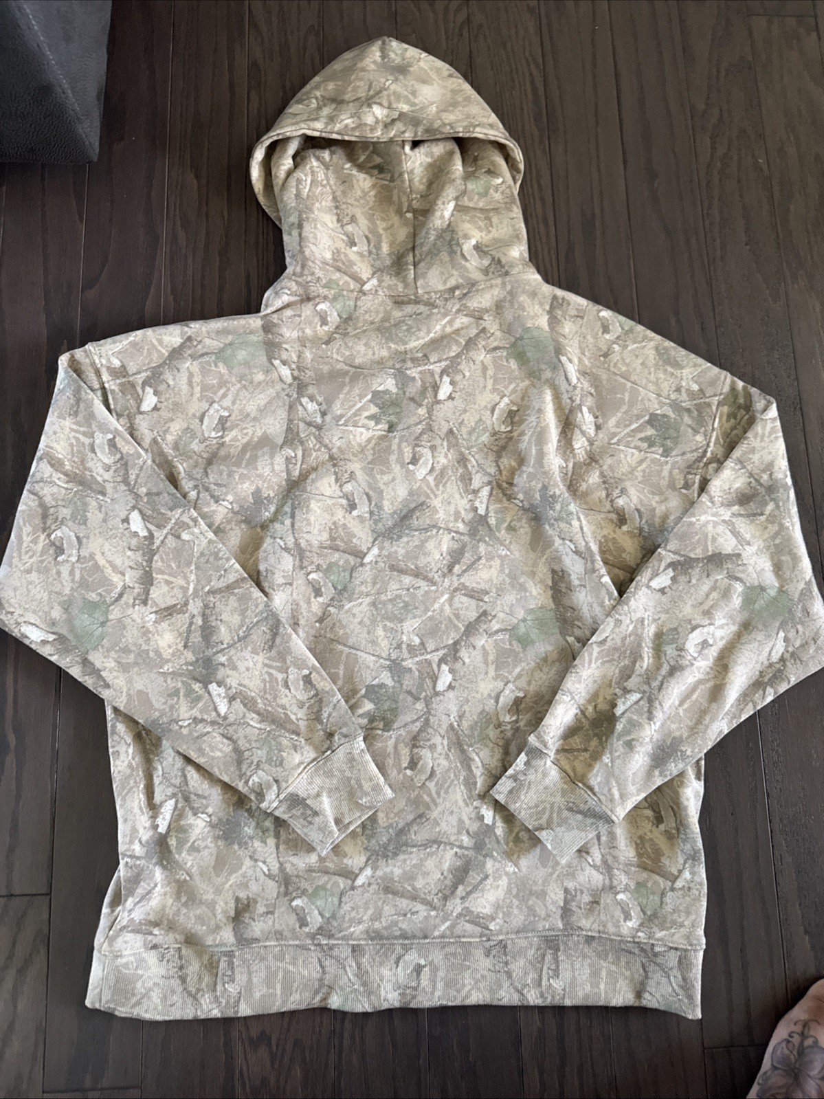 No Boundaries jacket men’s Medium camo real tree oversized hooded full zip