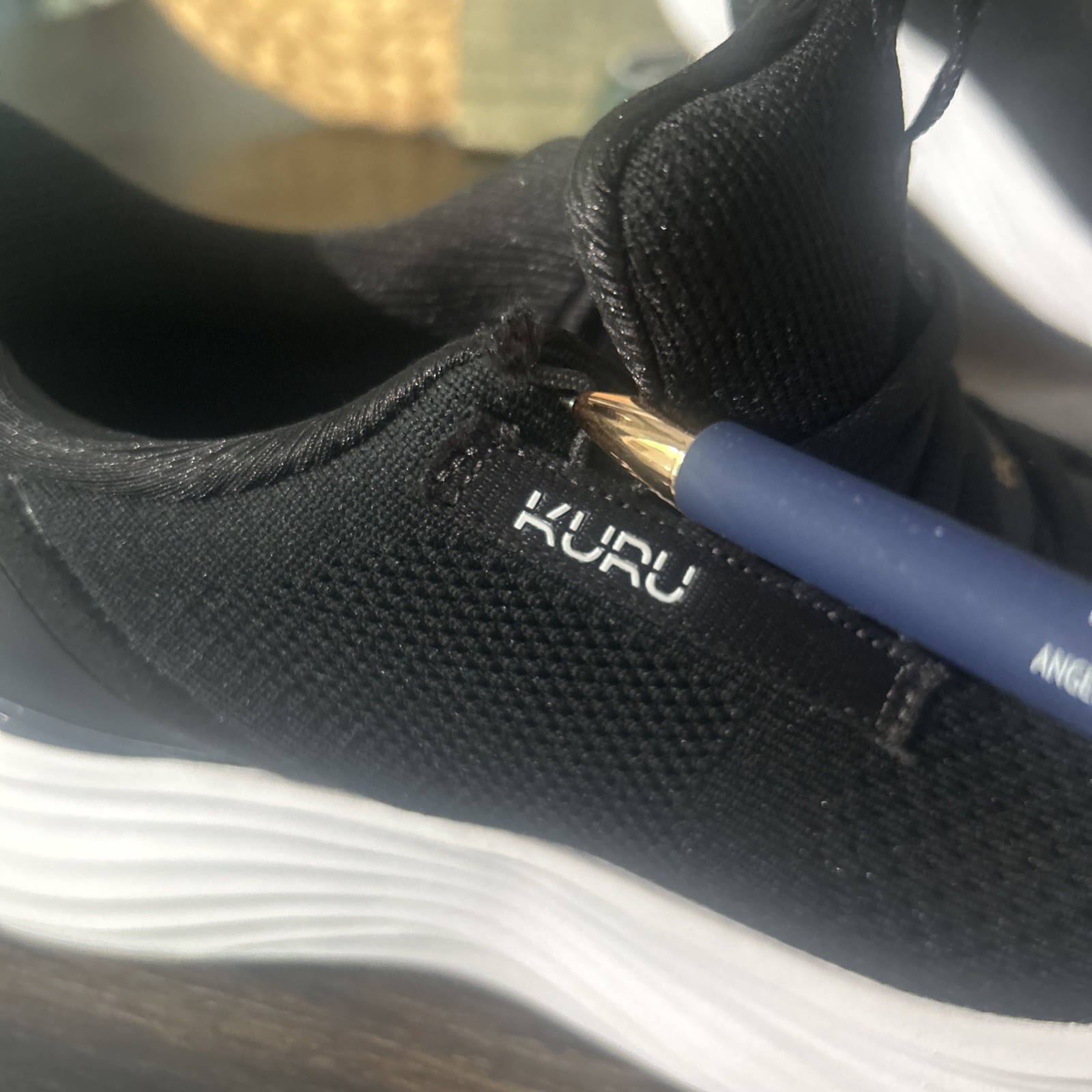 Kuru Atom 2 Womens Size 9 M Black Athletic Running Walking Sneakers Flawed