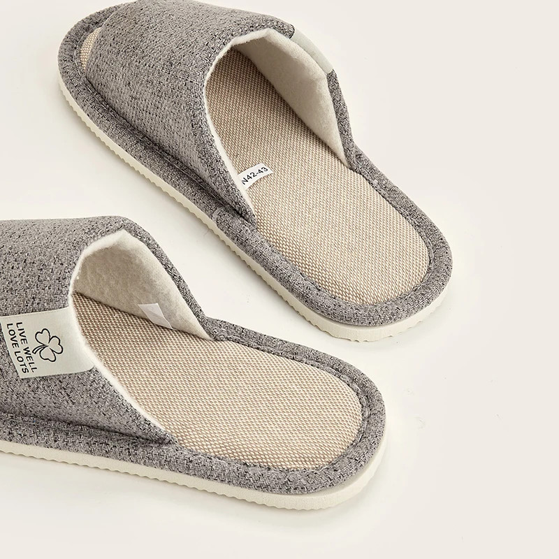 Slippers In Spring&Autumn Comfortable Bedroom Breathable Slippers Men’s&Women’s