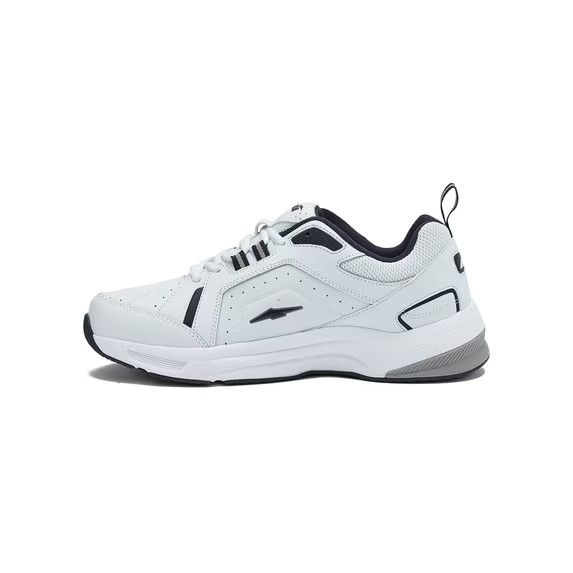 Avia Men’s Quickstep Wide Width Lace Up Walking Shoes NWT White/ Navy Blue