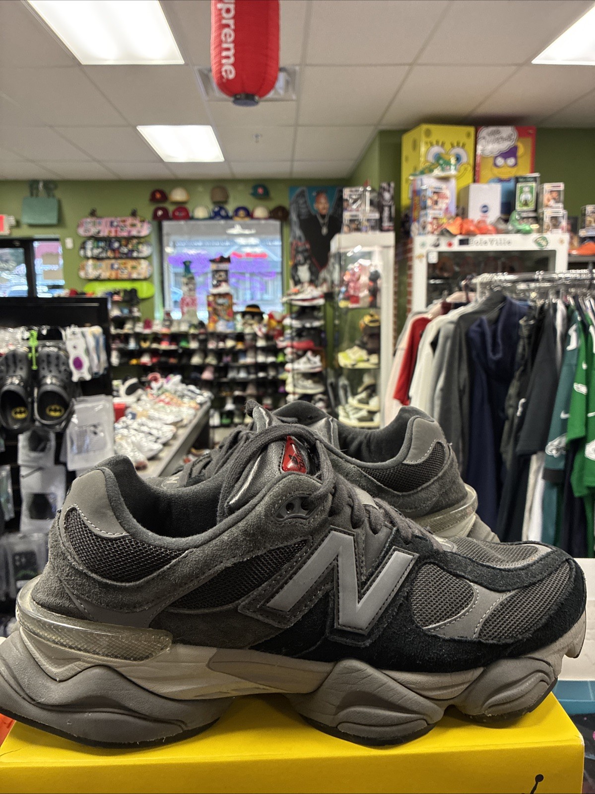 Size 12 – New Balance 9060 Triple Black Suede