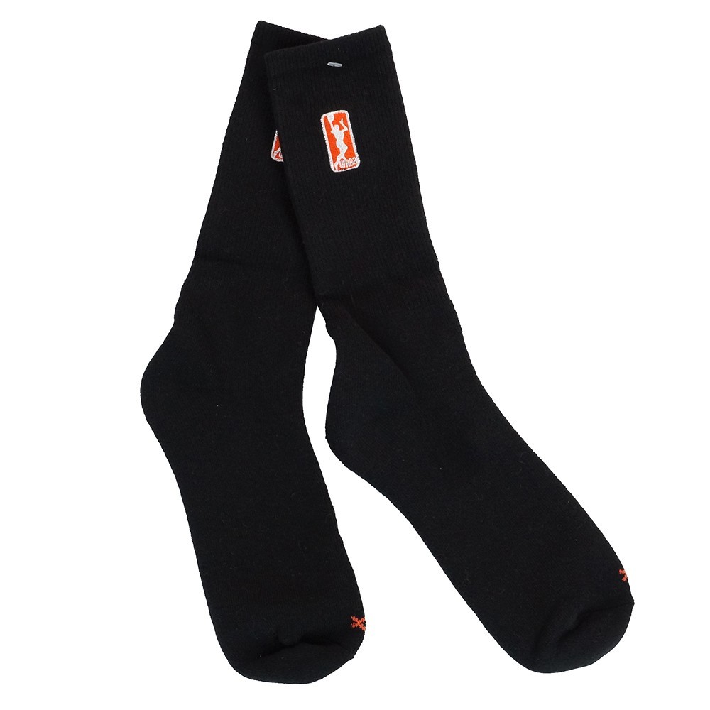 Official (1) Pair WNBA Dribbler Speed Tube Performance Black Crew Socks