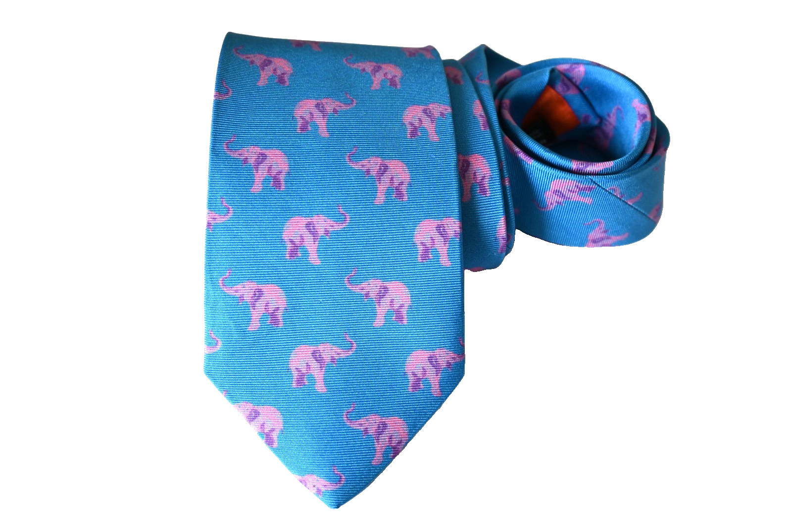 KEVIN’S MEN’S TIE BLUE/ELEPHANT Width: 3.25″ Length: 59″