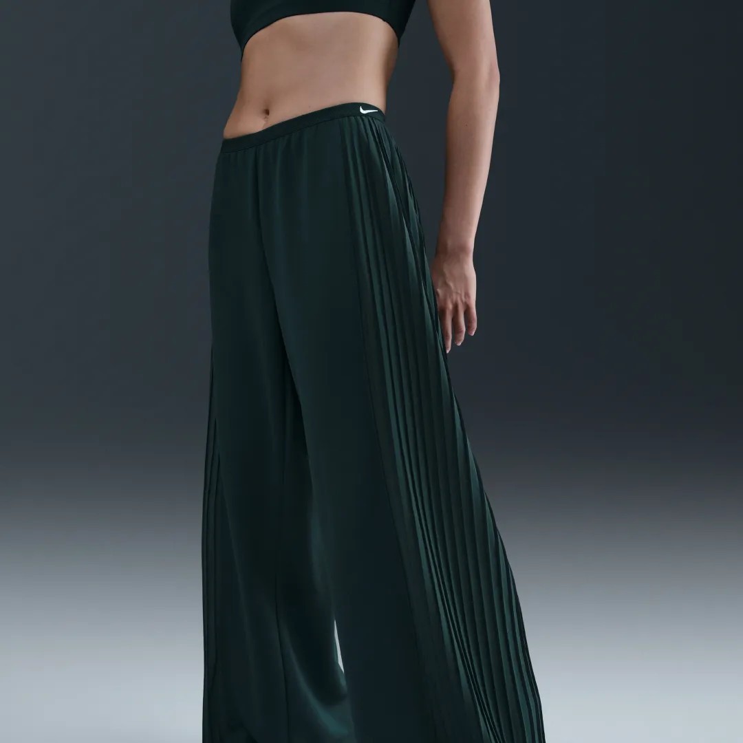 Size XL Nike Sportswear Women’s Pleated Wide Leg Pants IM7459 390 Green