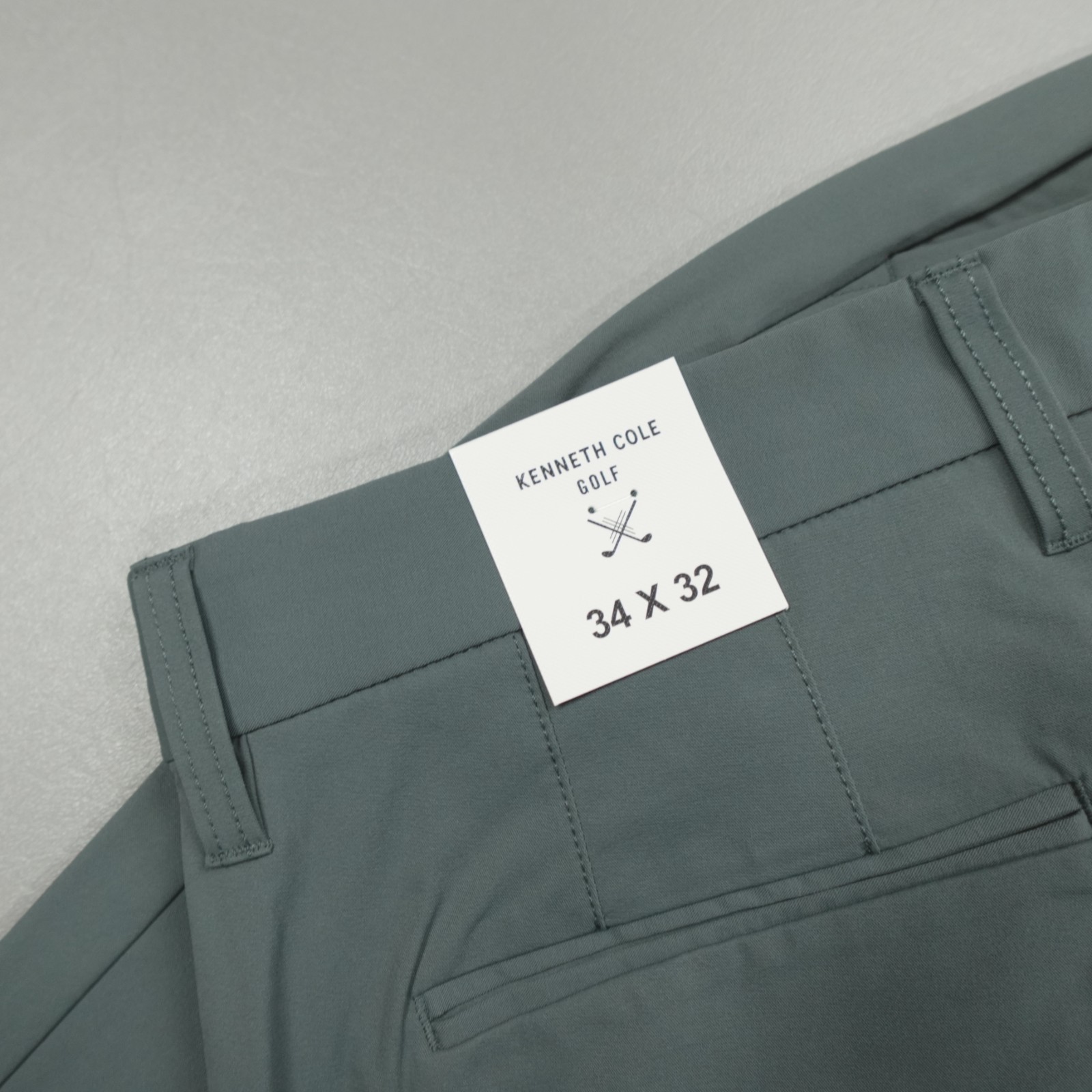 Kenneth Cole Men’s Golf Pants Stretch Water Resistant Nylon Blend Beyrl