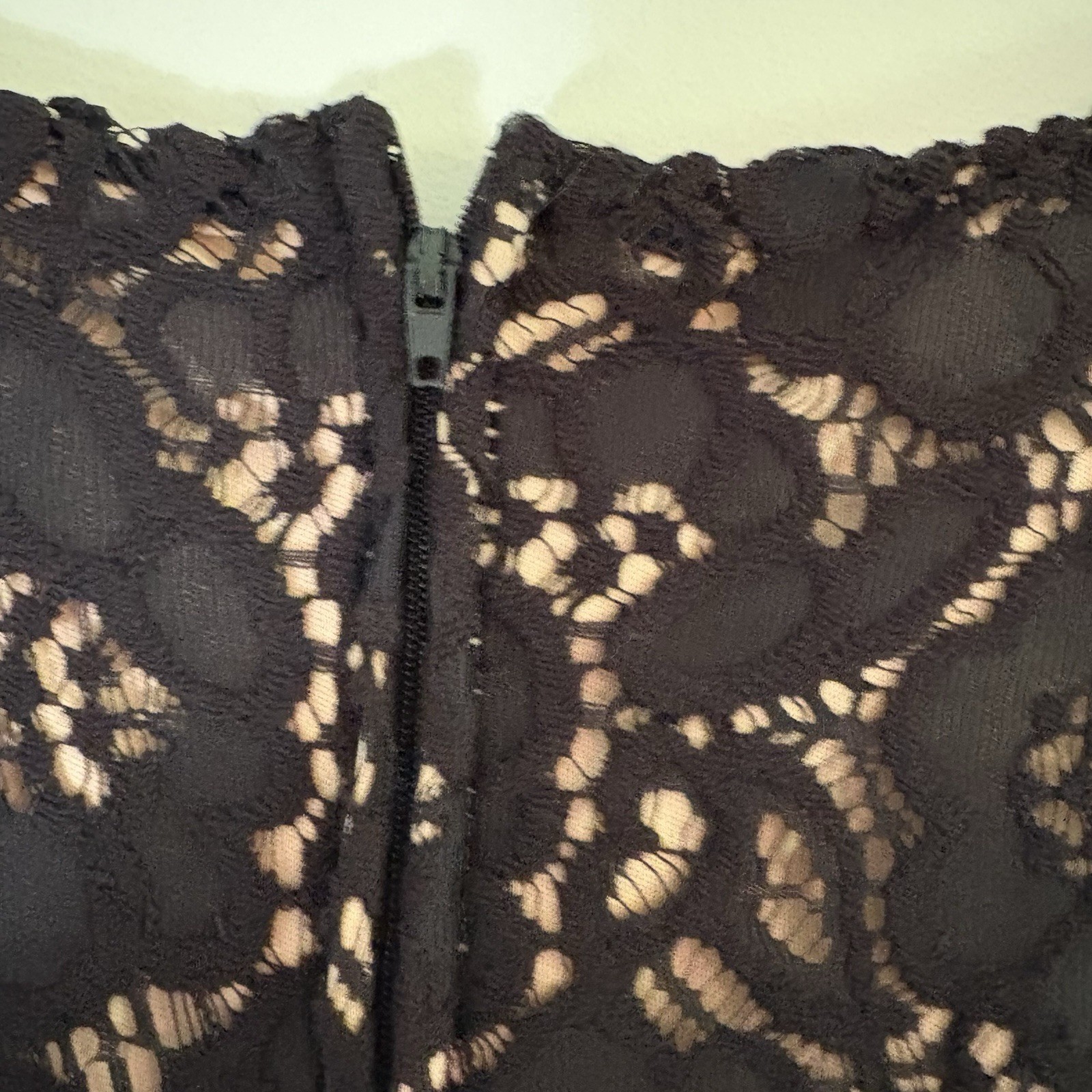 City Studio Black Floral Lace Fit & Flare Knee Dress Sleeveless Round Neck 3